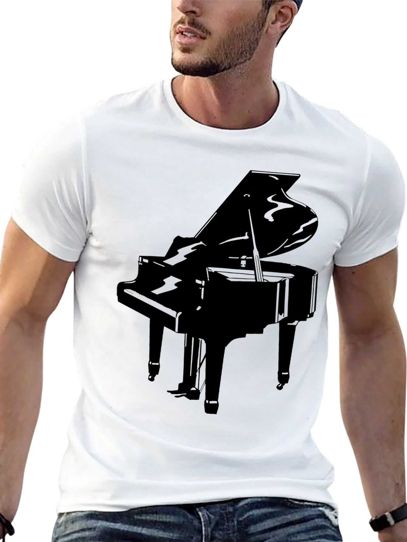 Grand Piano Graphic Tee - Musician T-Shirt