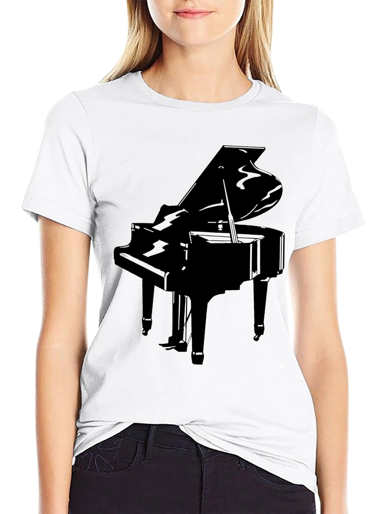 Grand Piano Graphic Tee - Musician T-Shirt