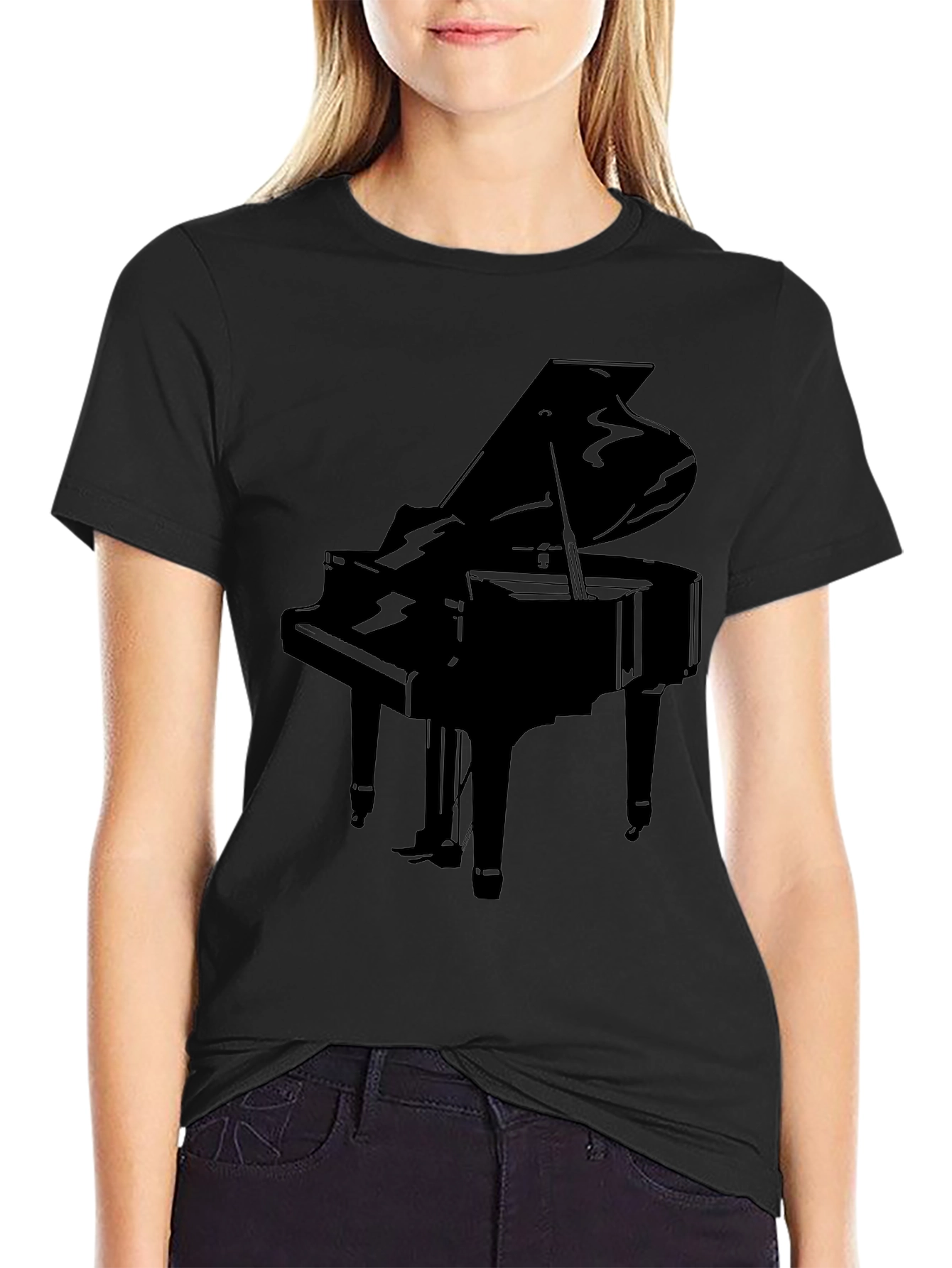 Grand Piano Graphic Tee - Musician T-Shirt