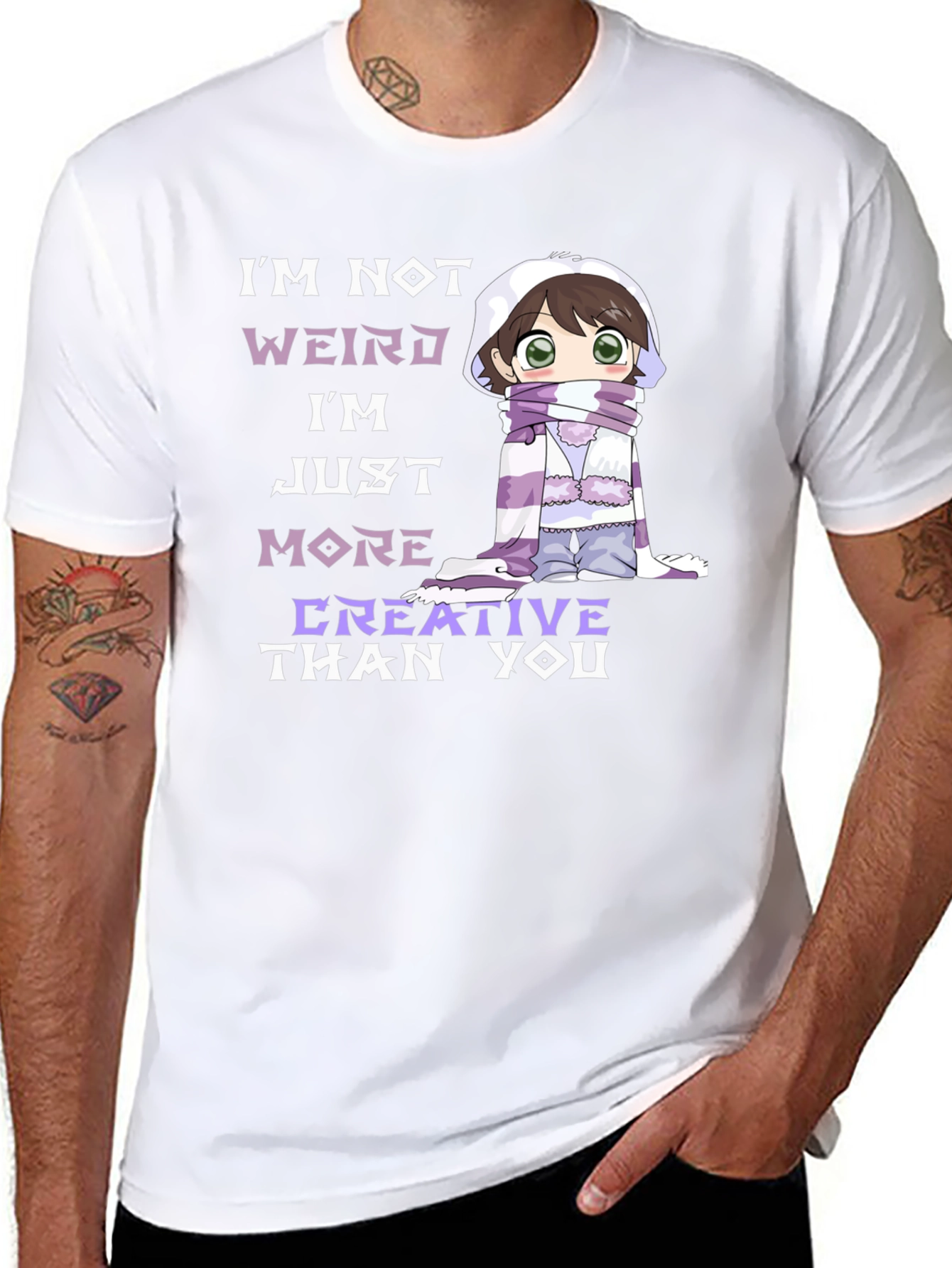 Creative Anime Black T-Shirt