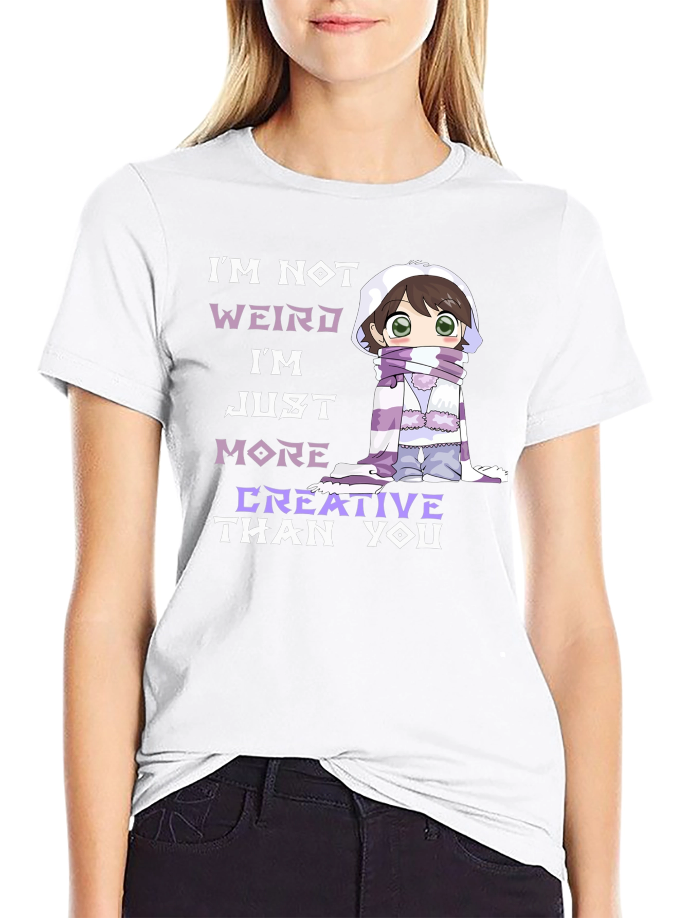 Creative Anime Black T-Shirt