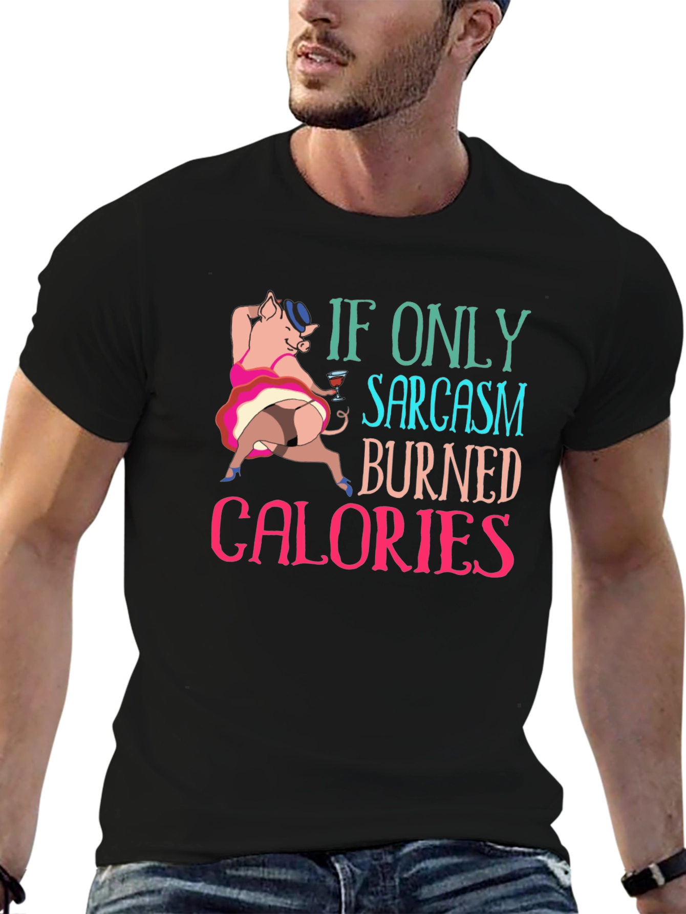 Sarcasm Burns Calories Graphic T-Shirt