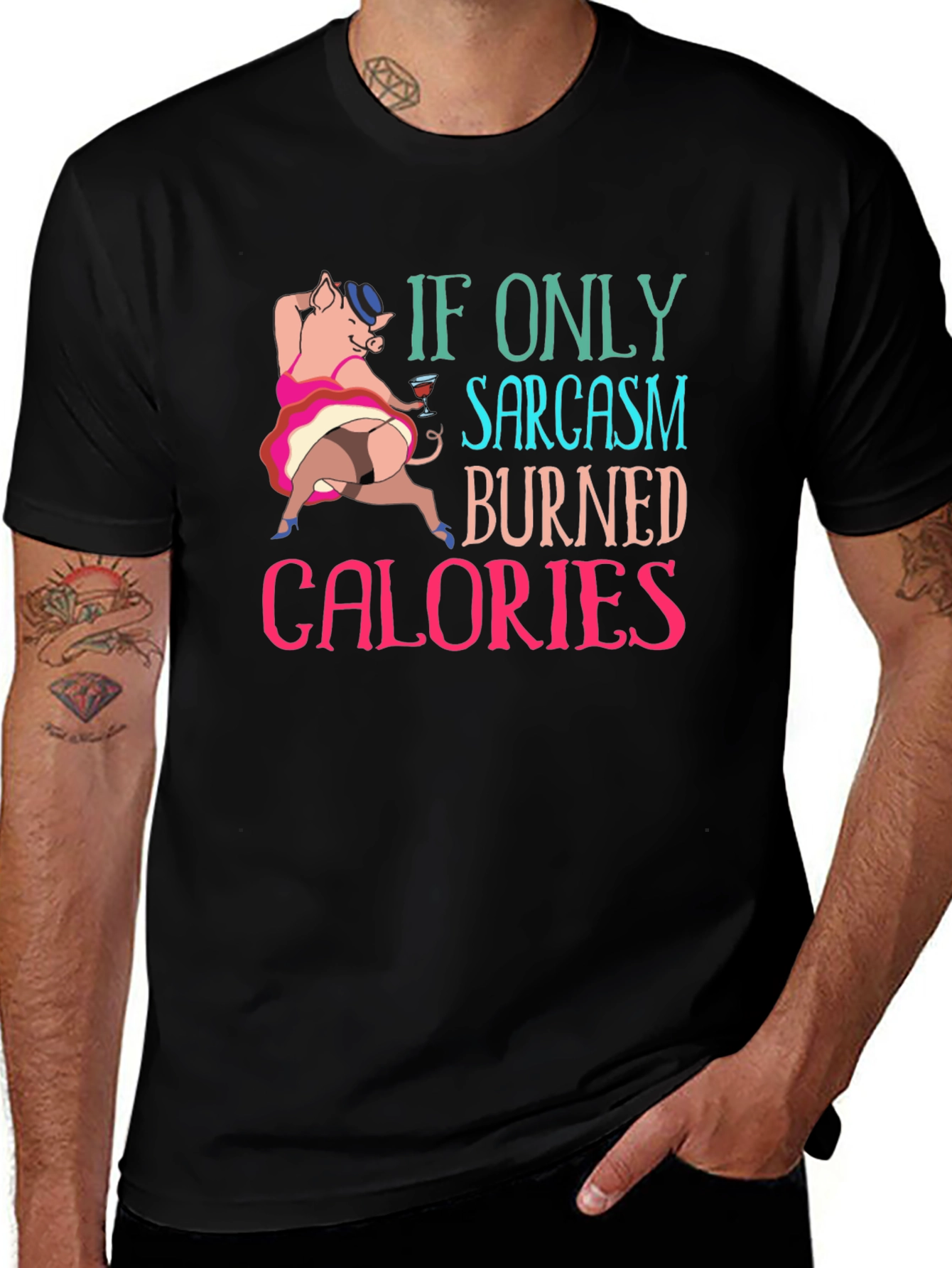 Sarcasm Burns Calories Graphic T-Shirt