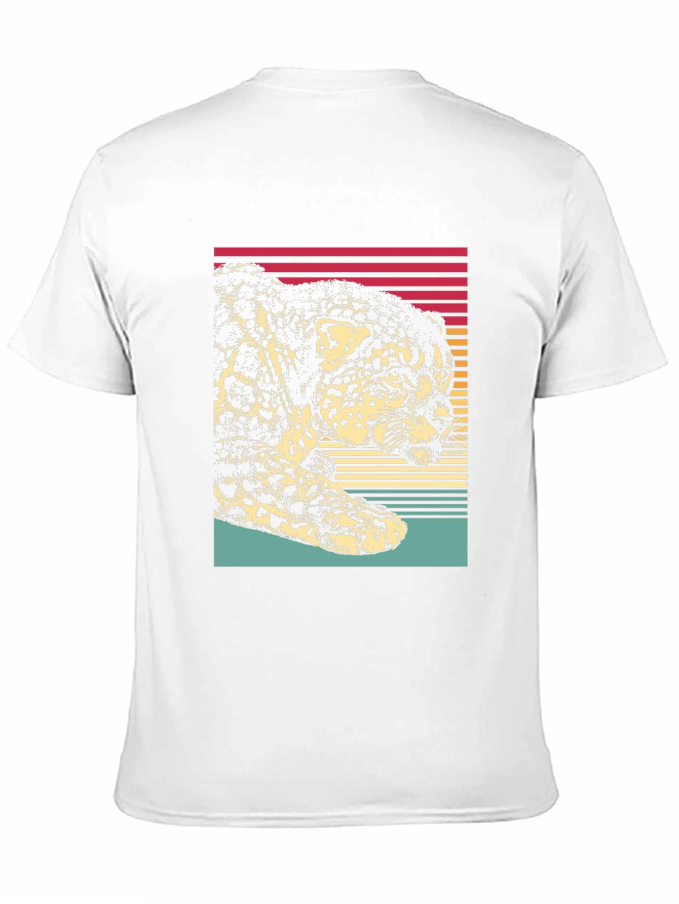 Retro Jaguar Graphic Tee - Black Cotton Blend