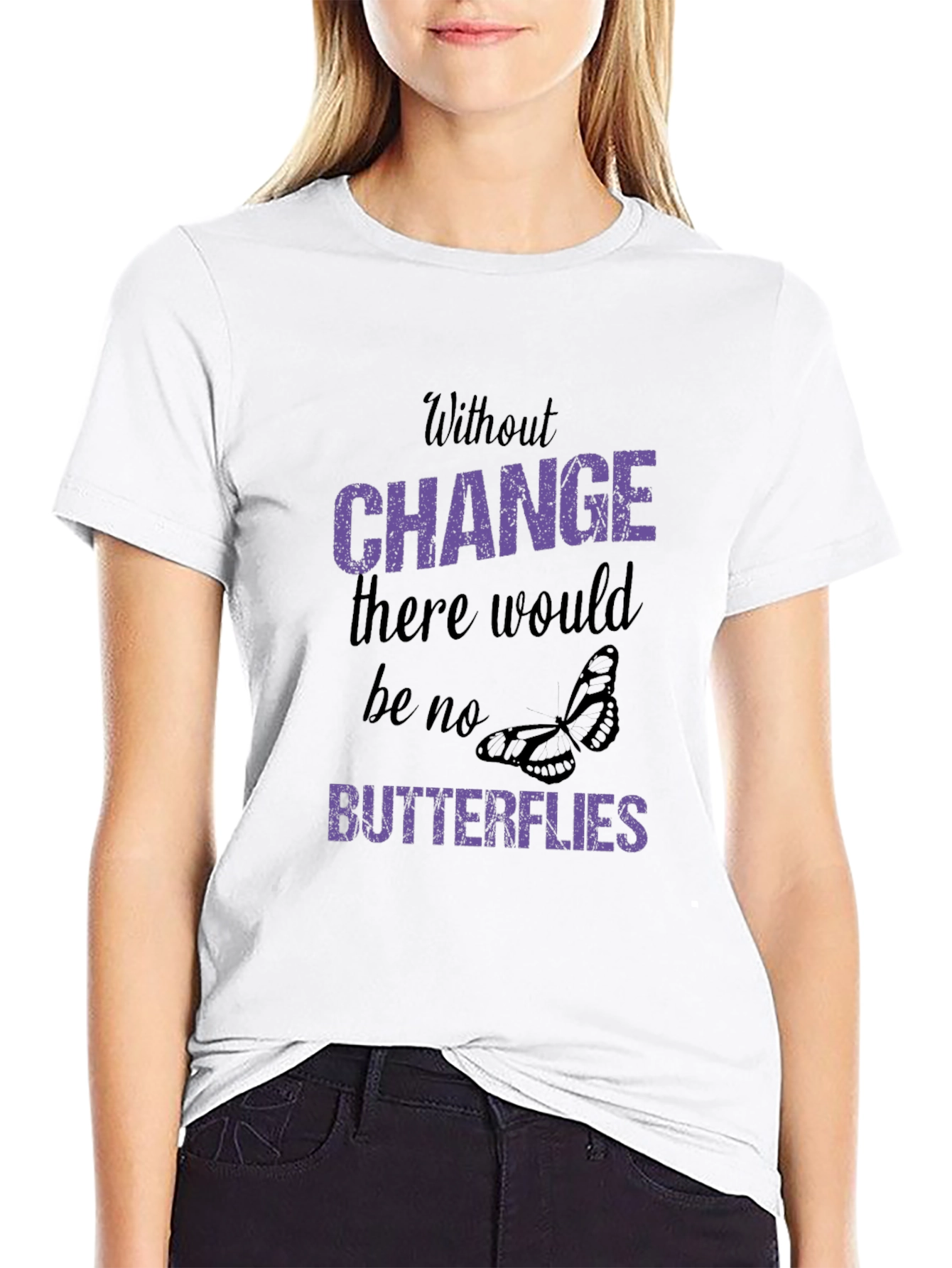 Change Butterflies Graphic T-Shirt