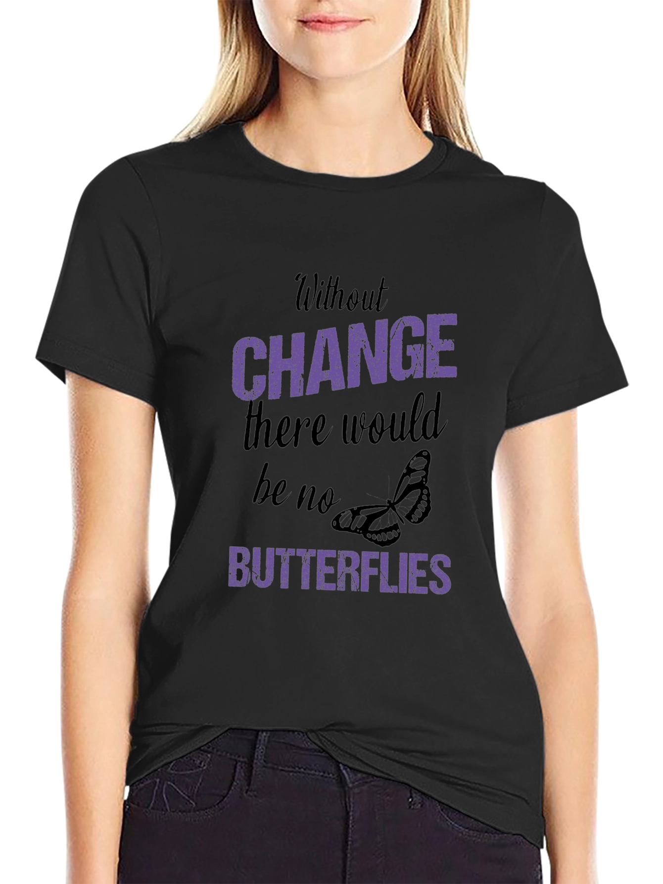 Change Butterflies Graphic T-Shirt