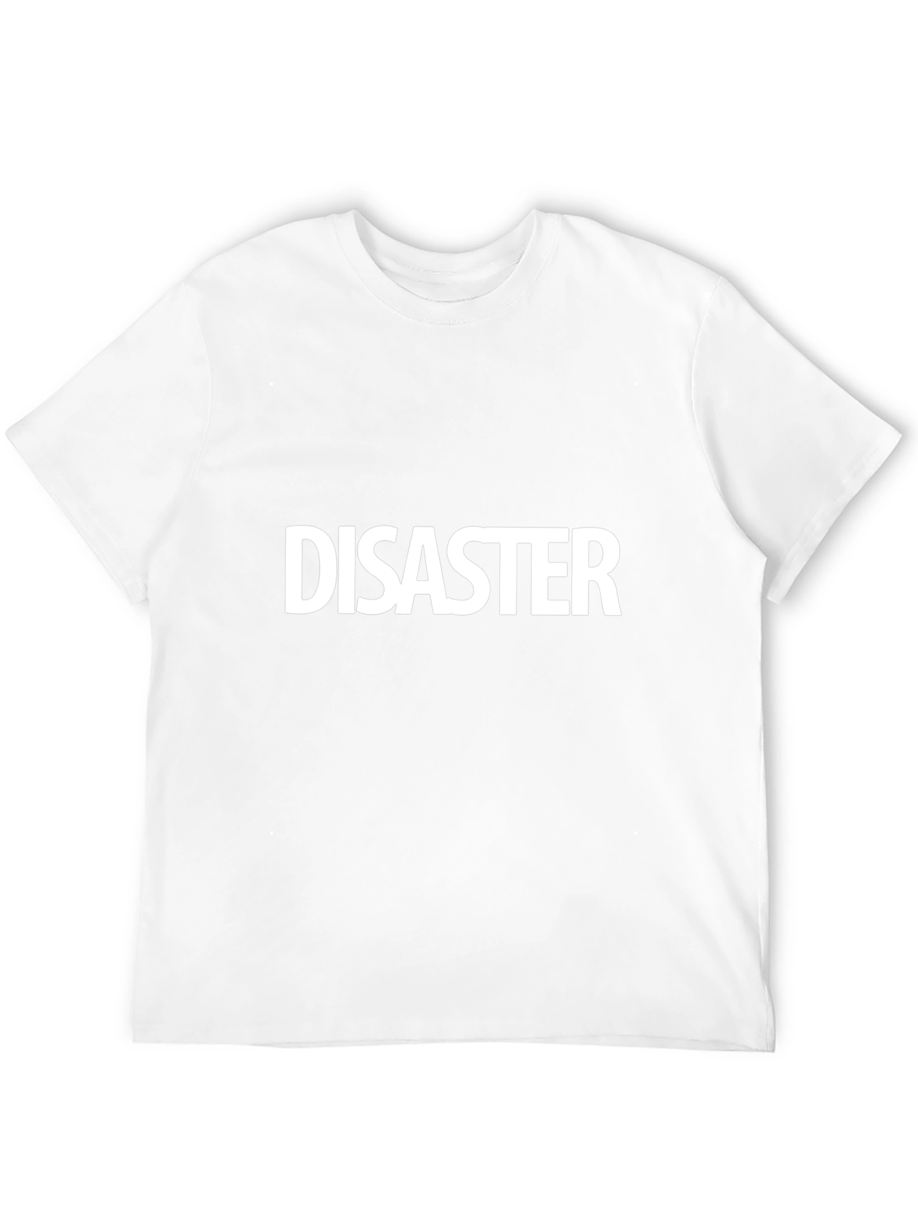 Disaster Graphic Tee - Black Cotton Casual Shirt