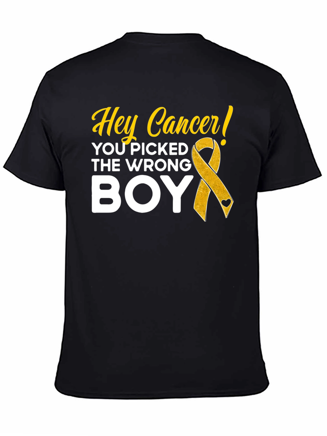 Hey Cancer! You Picked The Wrong Boy T-Shirt