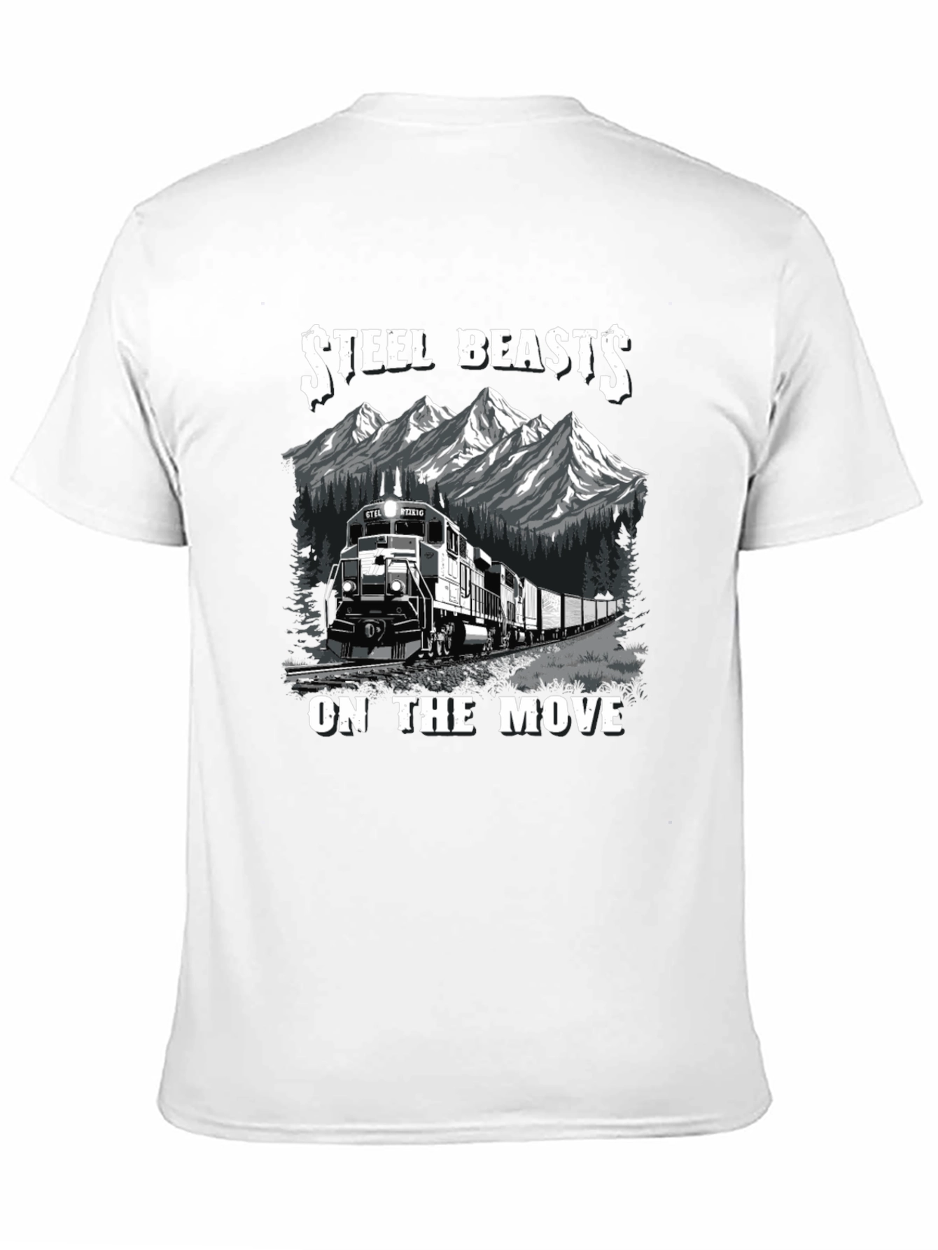 Steel Beasts Train Graphic T-Shirt