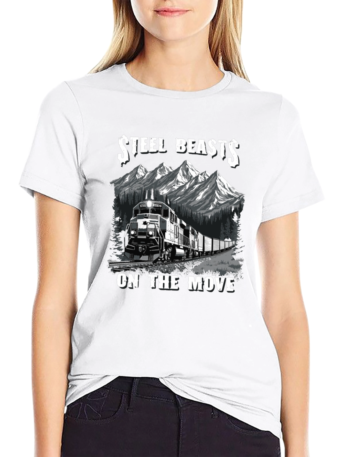 Steel Beasts Train Graphic T-Shirt