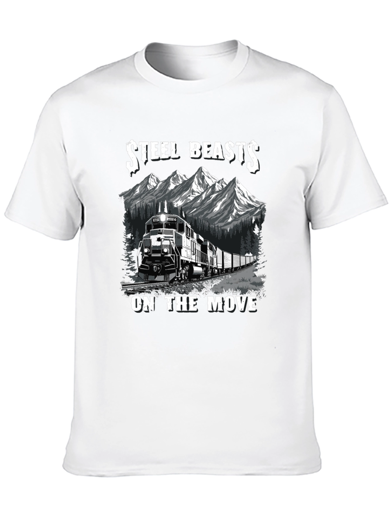 Steel Beasts Train Graphic T-Shirt
