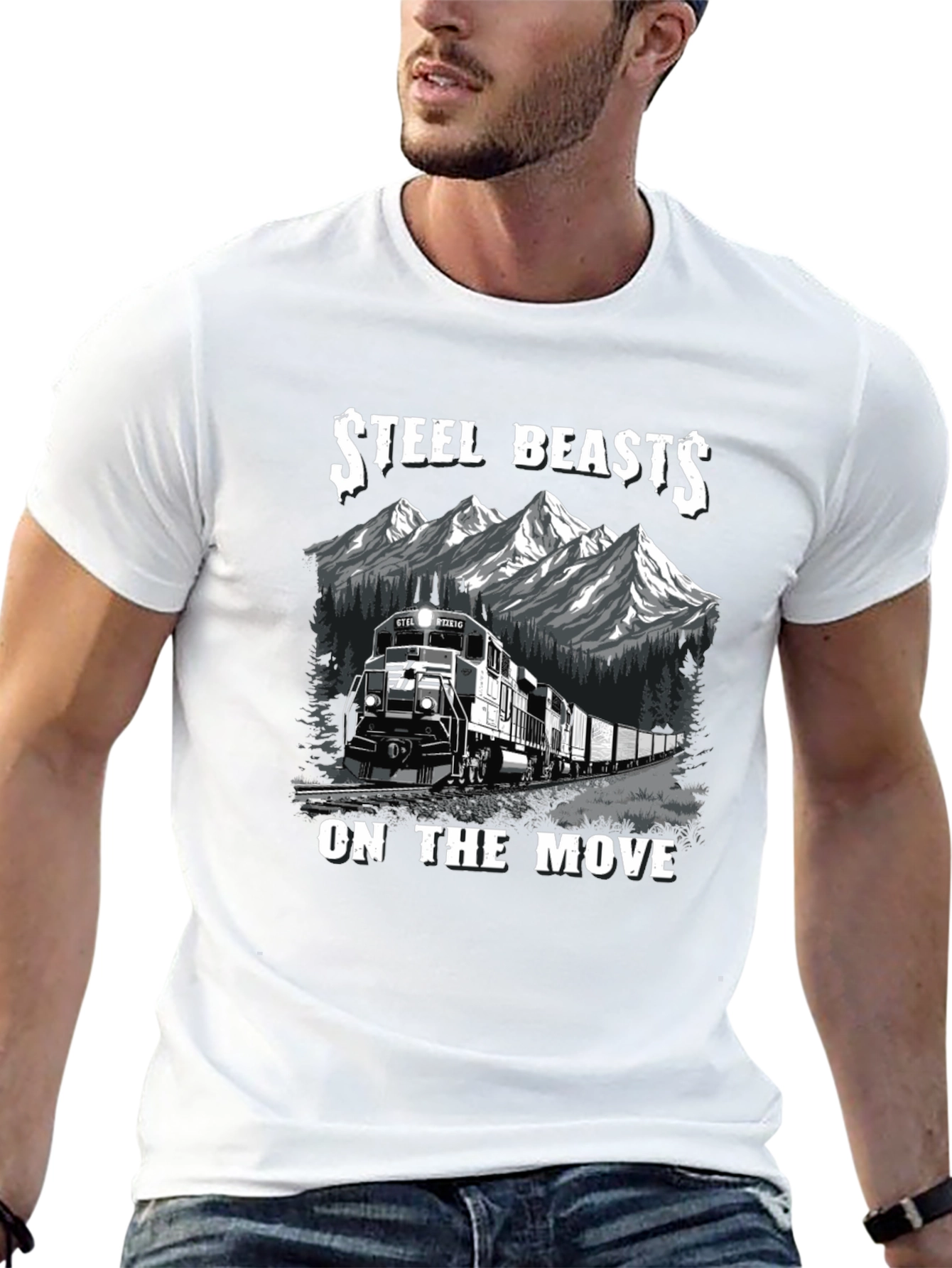 Steel Beasts Train Graphic T-Shirt
