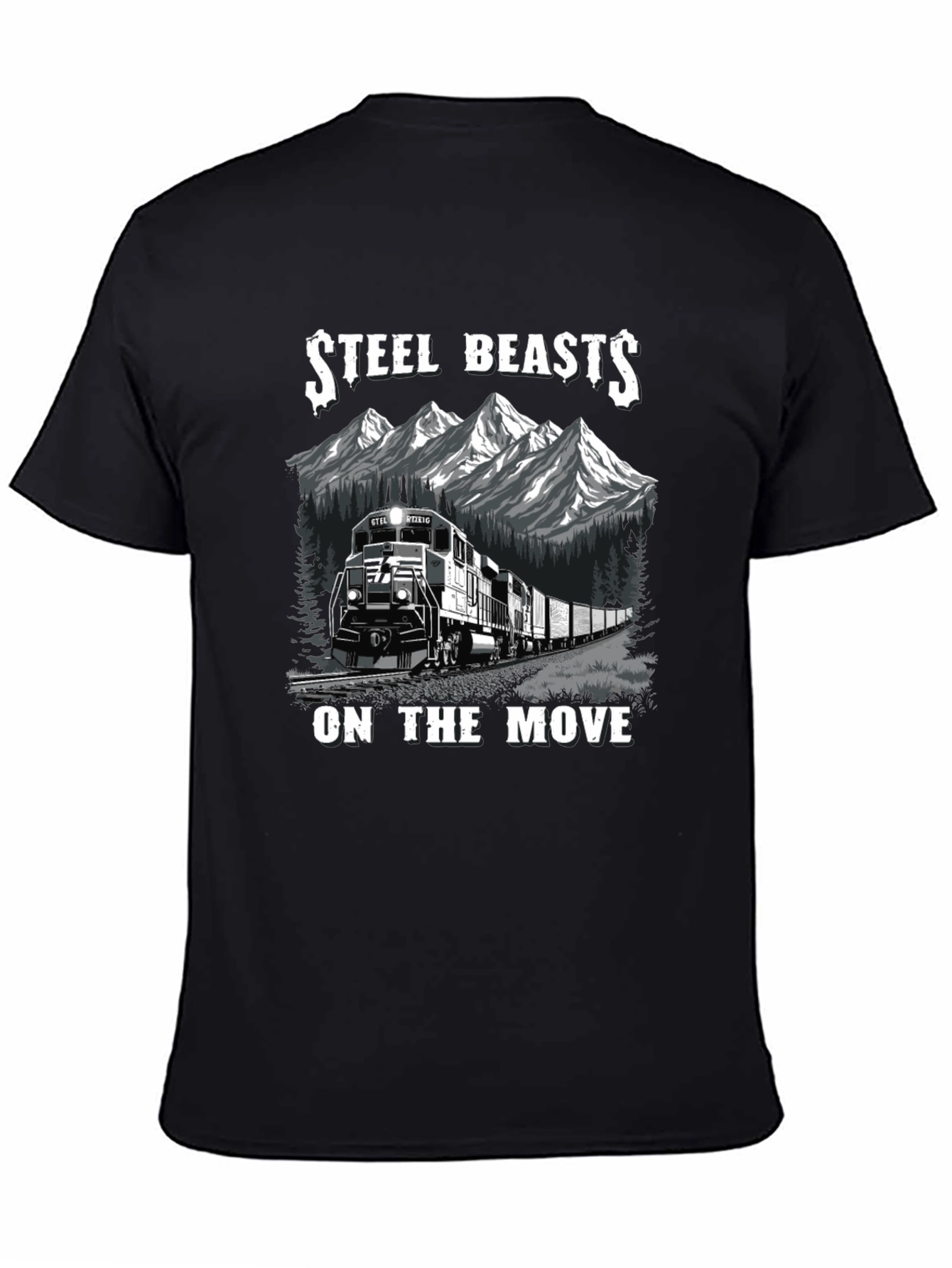 Steel Beasts Train Graphic T-Shirt