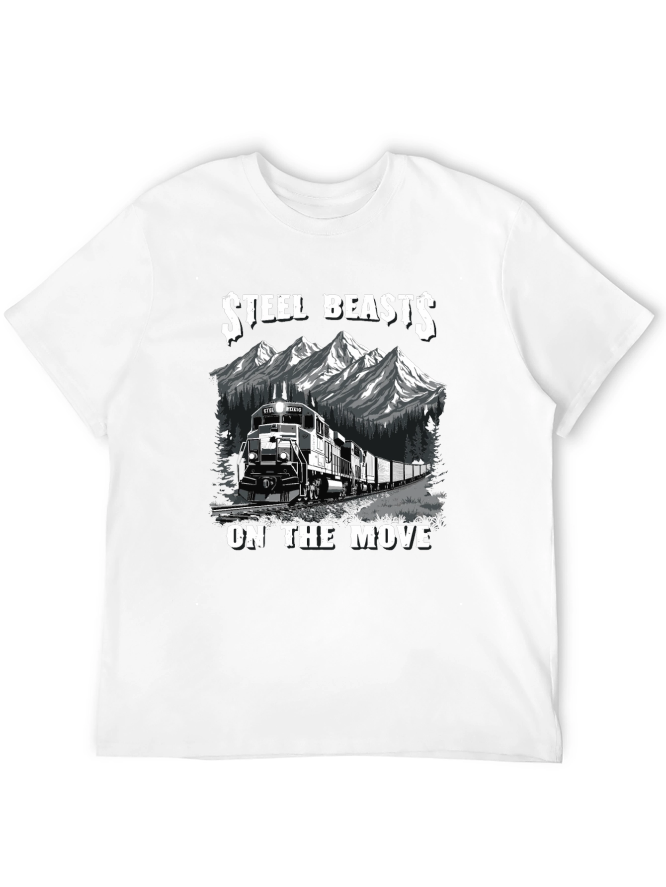 Steel Beasts Train Graphic T-Shirt