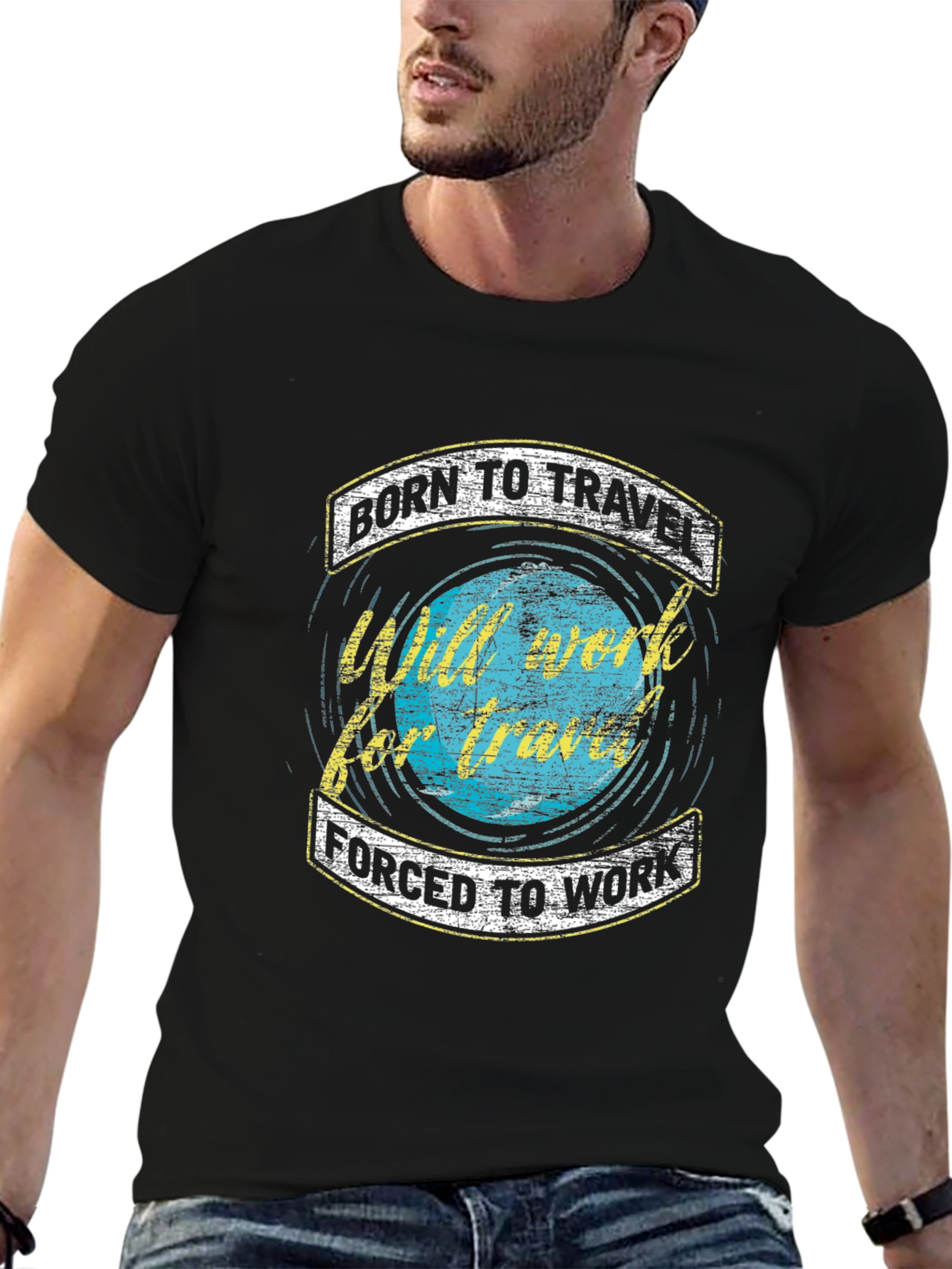 Born to Travel Graphic Tee - Adventure Awaits