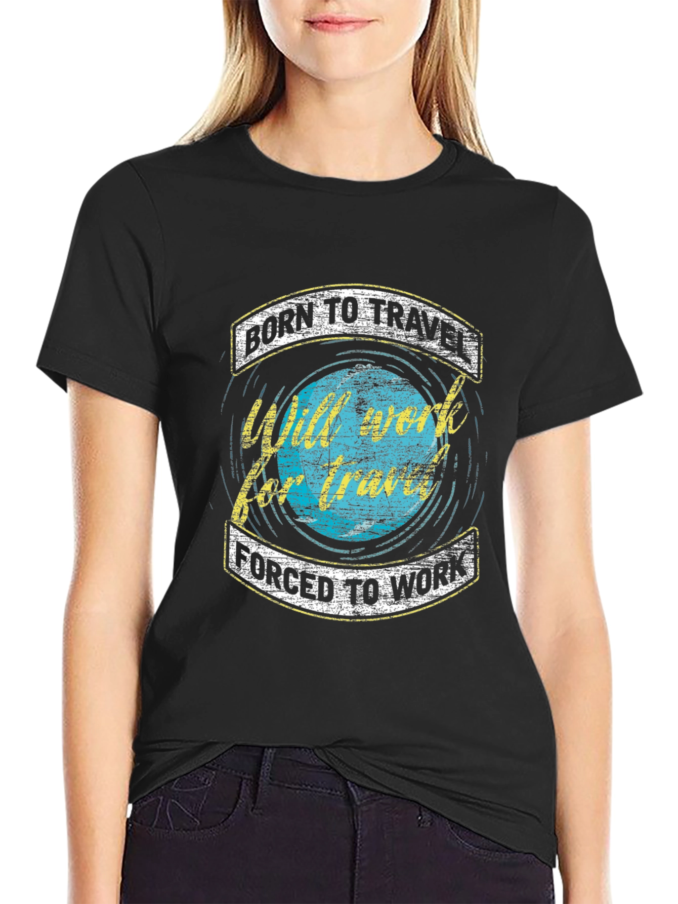 Born to Travel Graphic Tee - Adventure Awaits