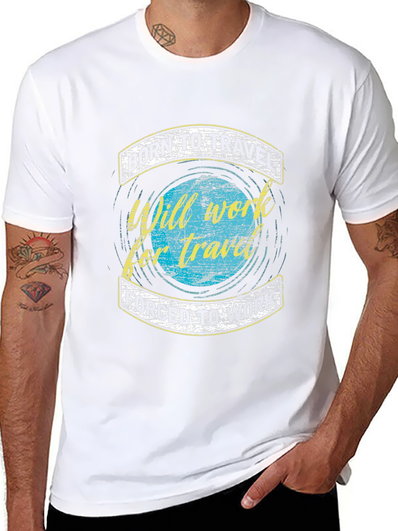 Born to Travel Graphic Tee - Adventure Awaits