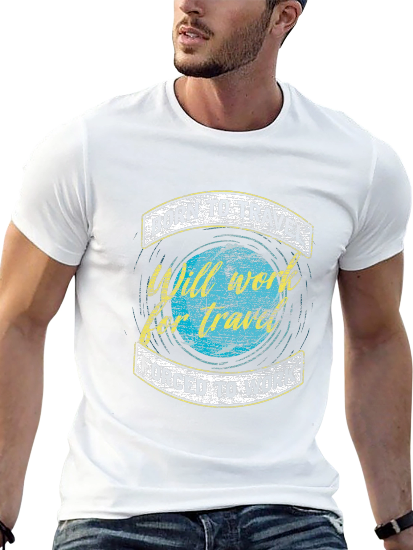 Born to Travel Graphic Tee - Adventure Awaits