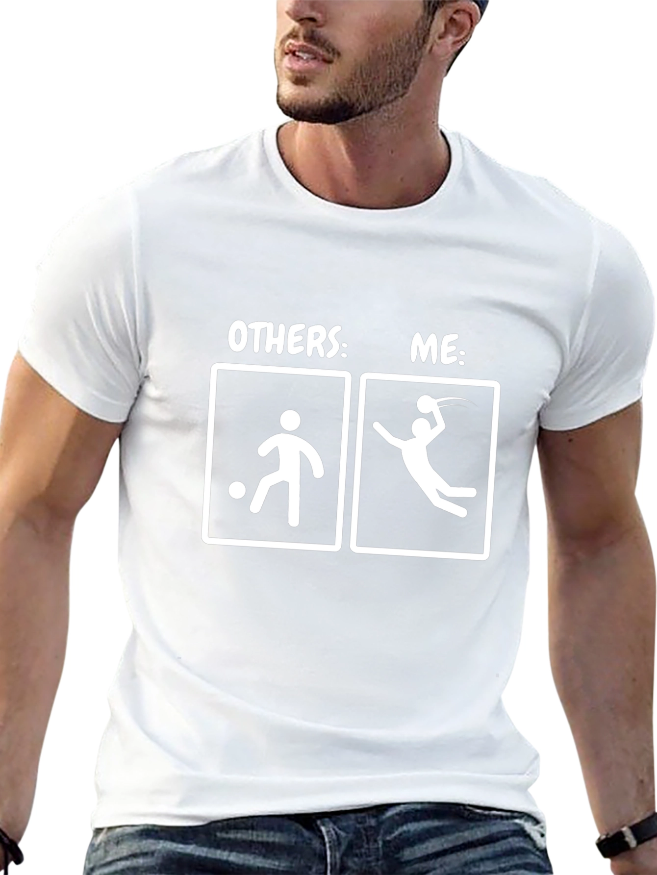 Handball vs Soccer Graphic Tee