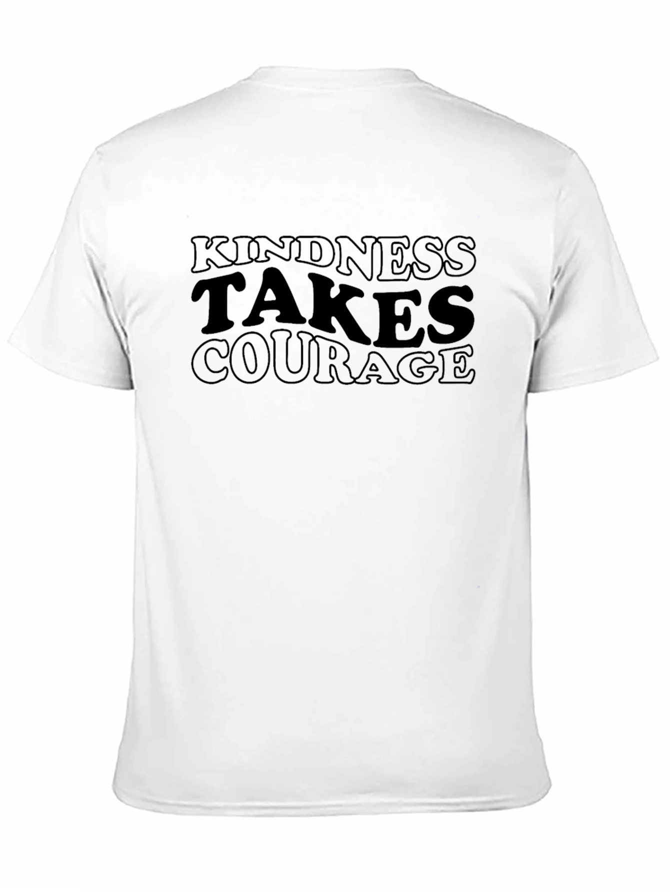 Kindness Takes Courage Black Graphic Tee