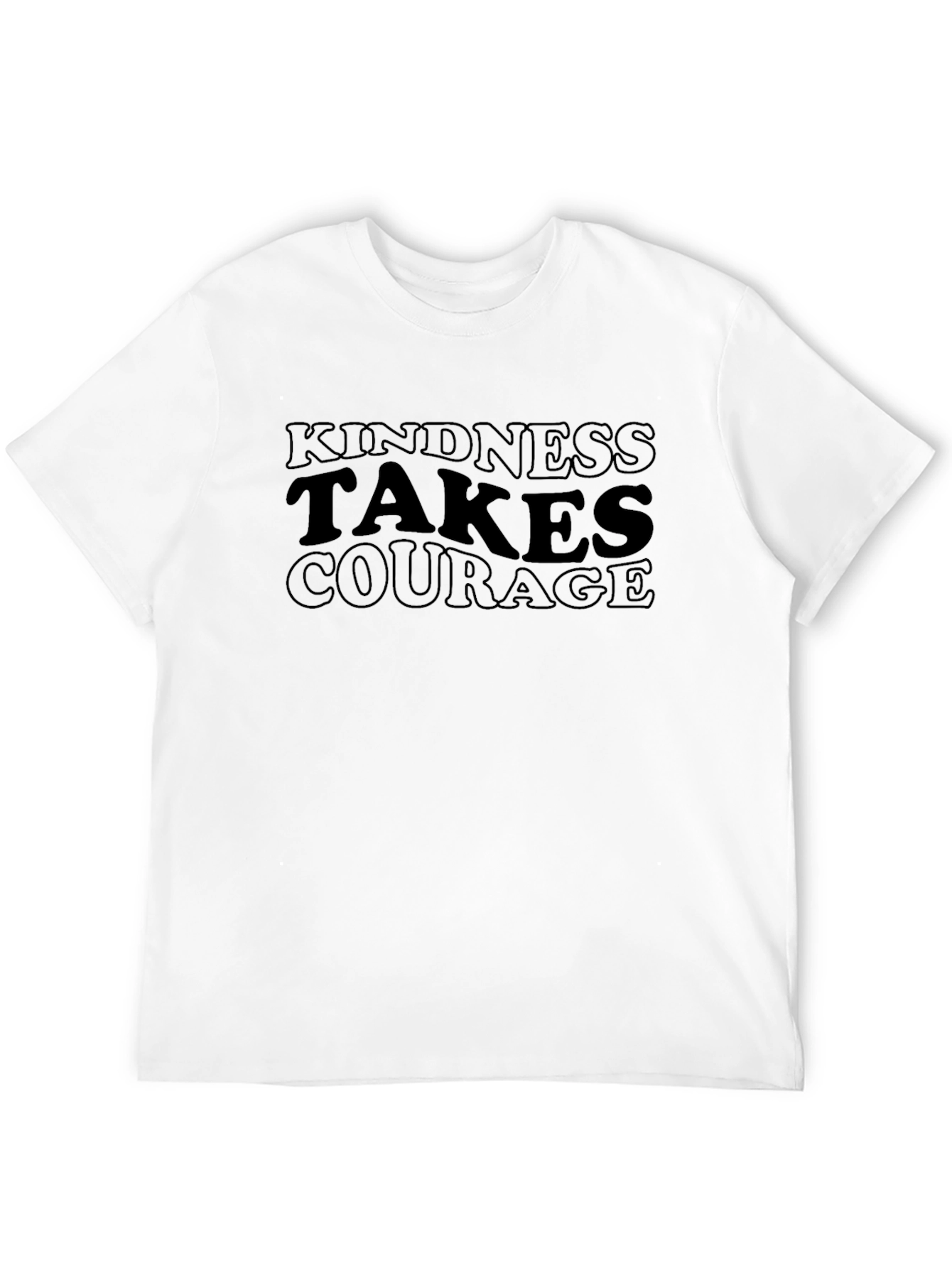 Kindness Takes Courage Black Graphic Tee
