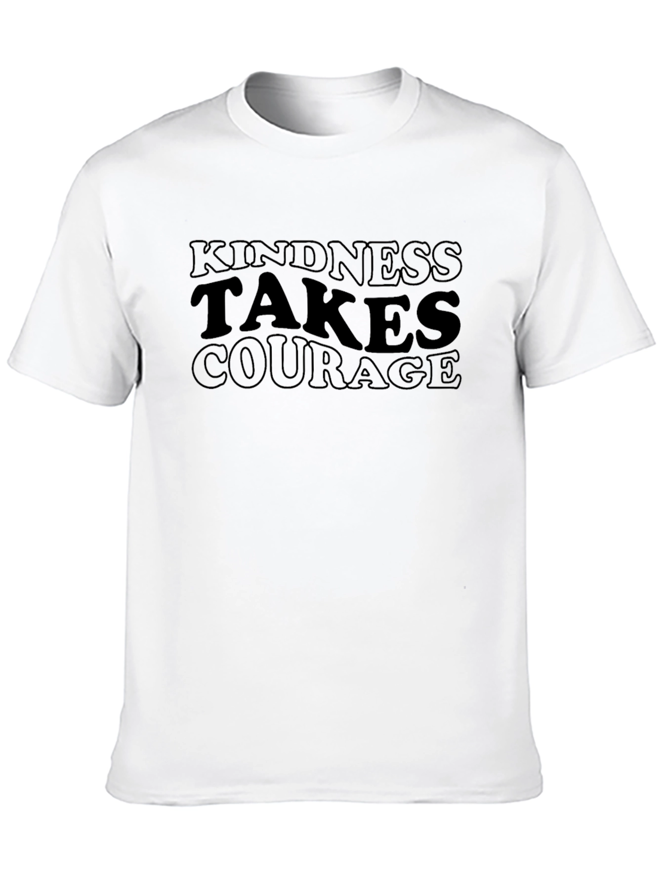 Kindness Takes Courage Black Graphic Tee
