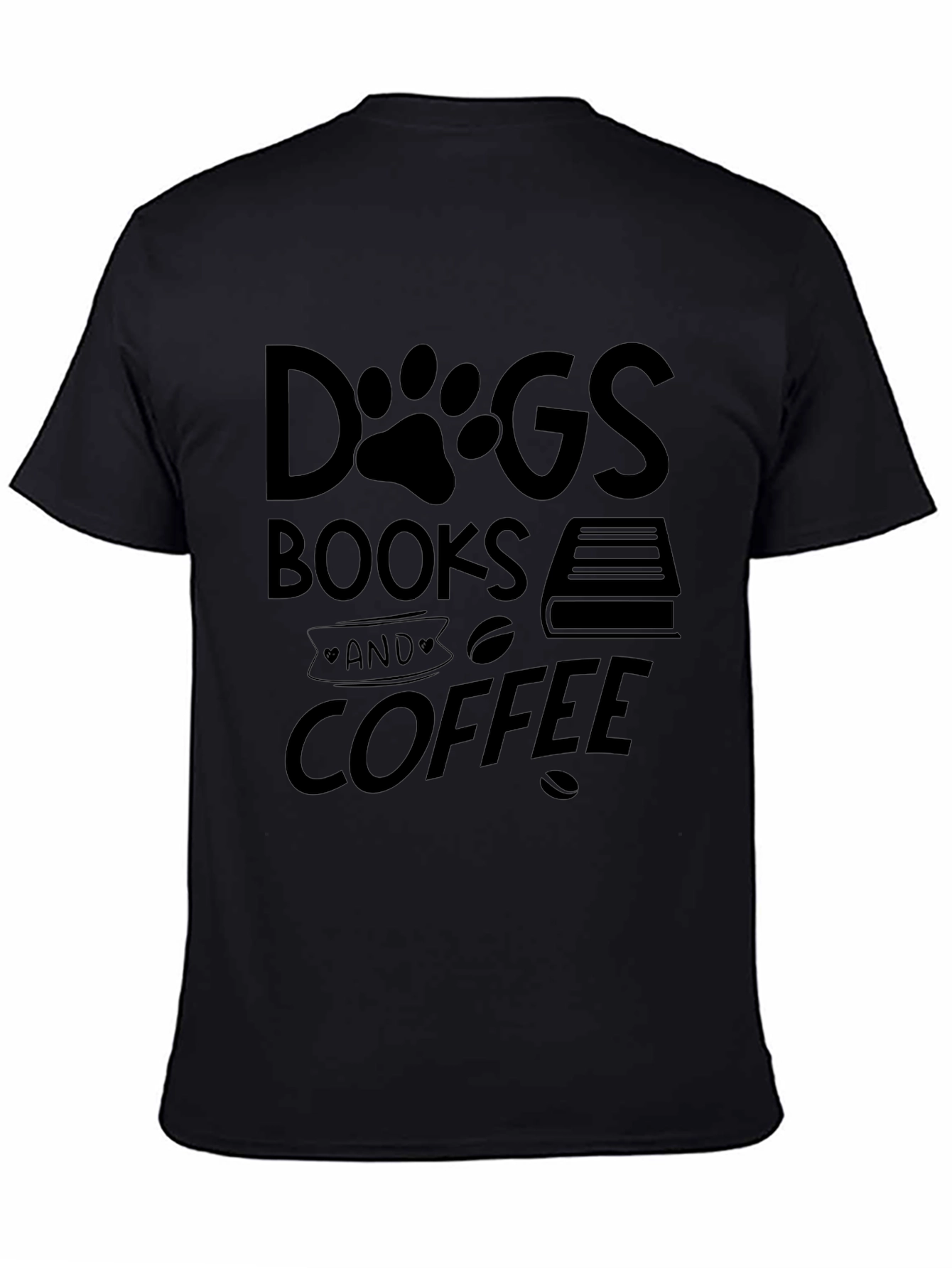 Dogs Books and Coffee T-Shirt