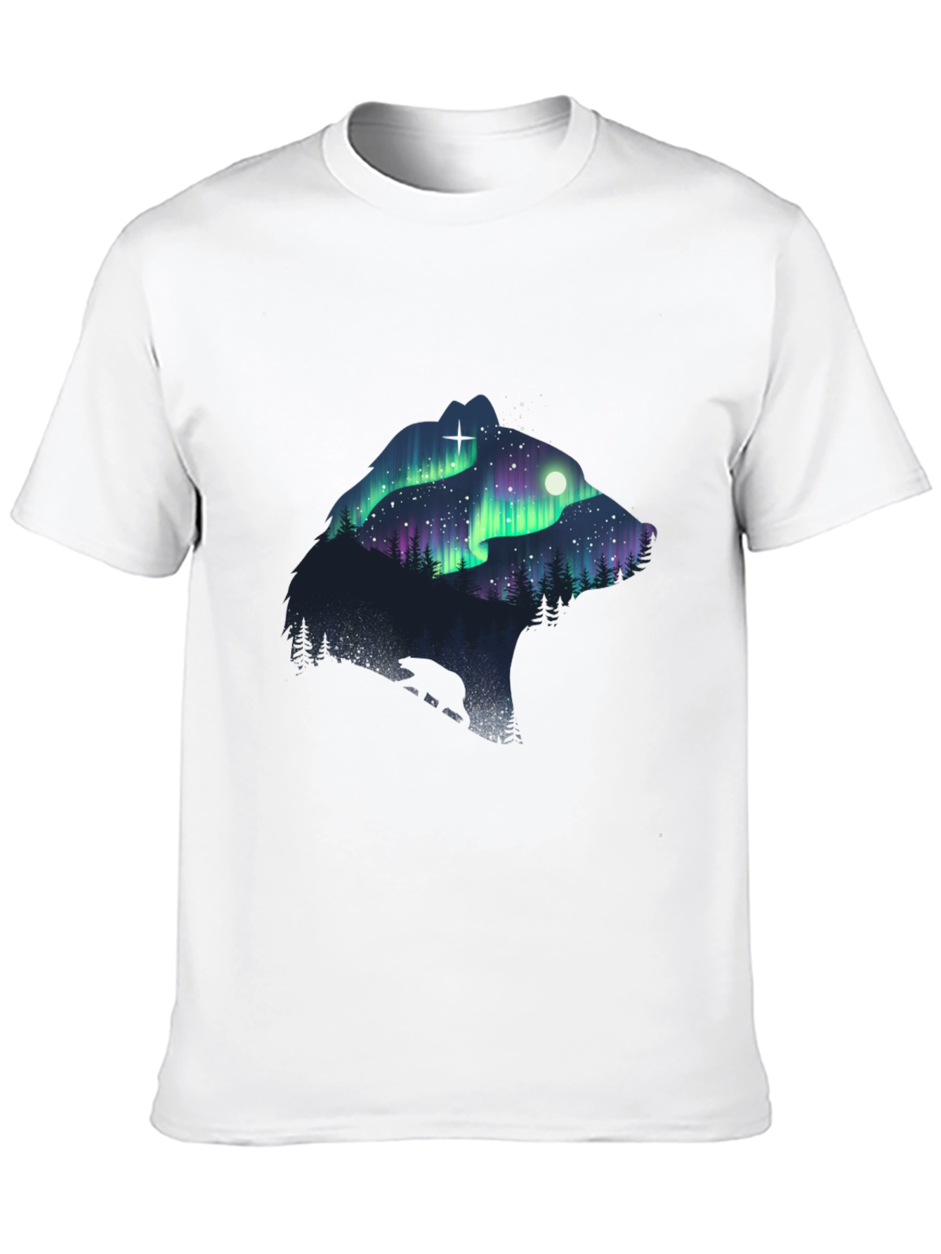 Aurora Bear Graphic Tee - Nature T-Shirt