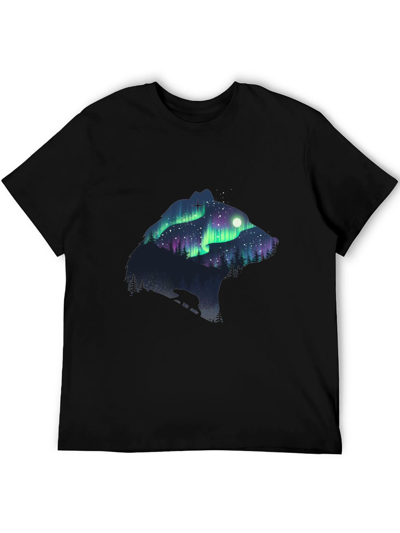 Aurora Bear Graphic Tee - Nature T-Shirt