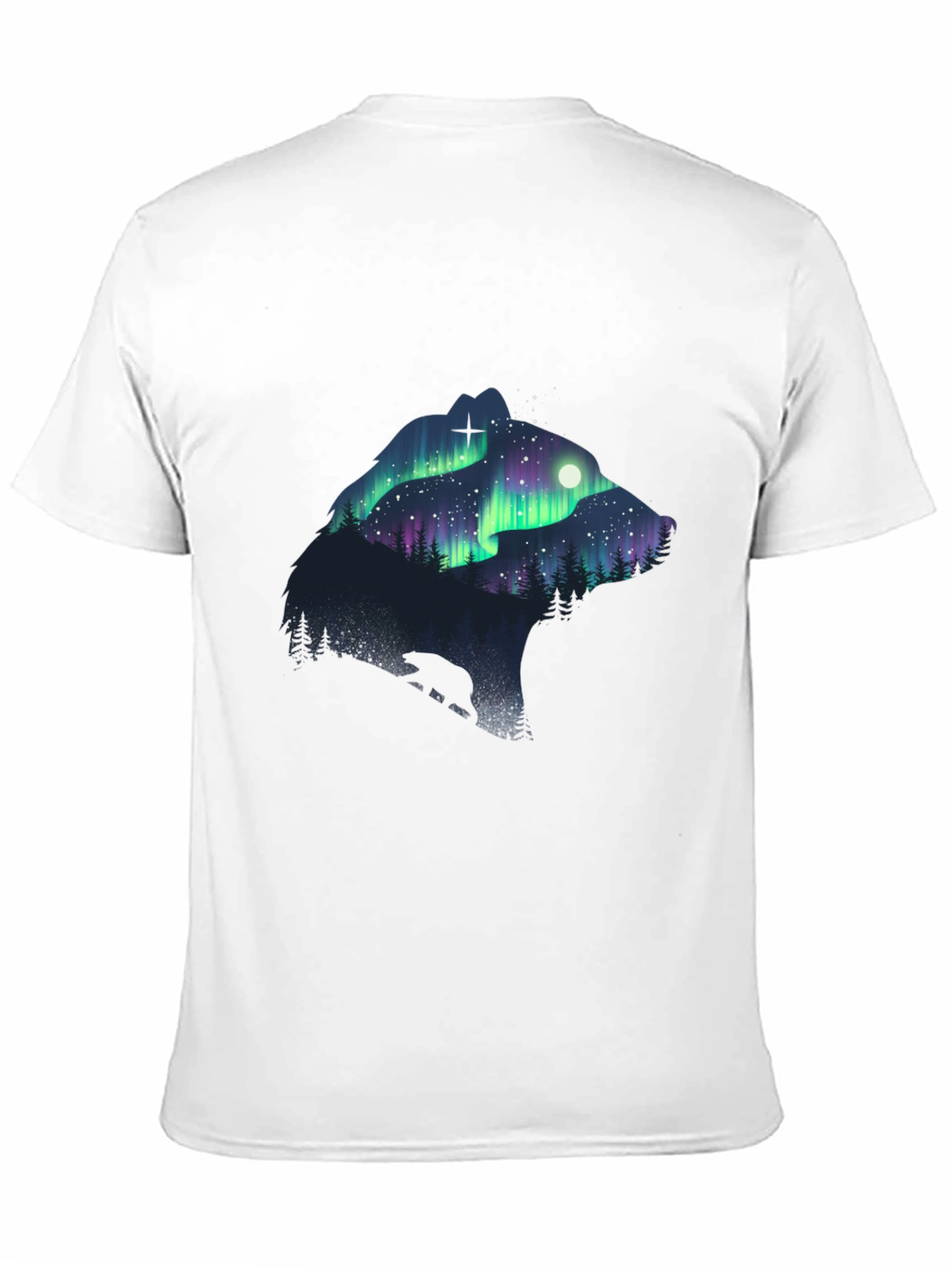 Aurora Bear Graphic Tee - Nature T-Shirt