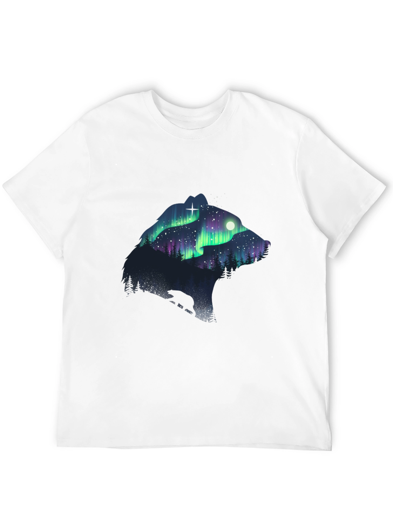 Aurora Bear Graphic Tee - Nature T-Shirt
