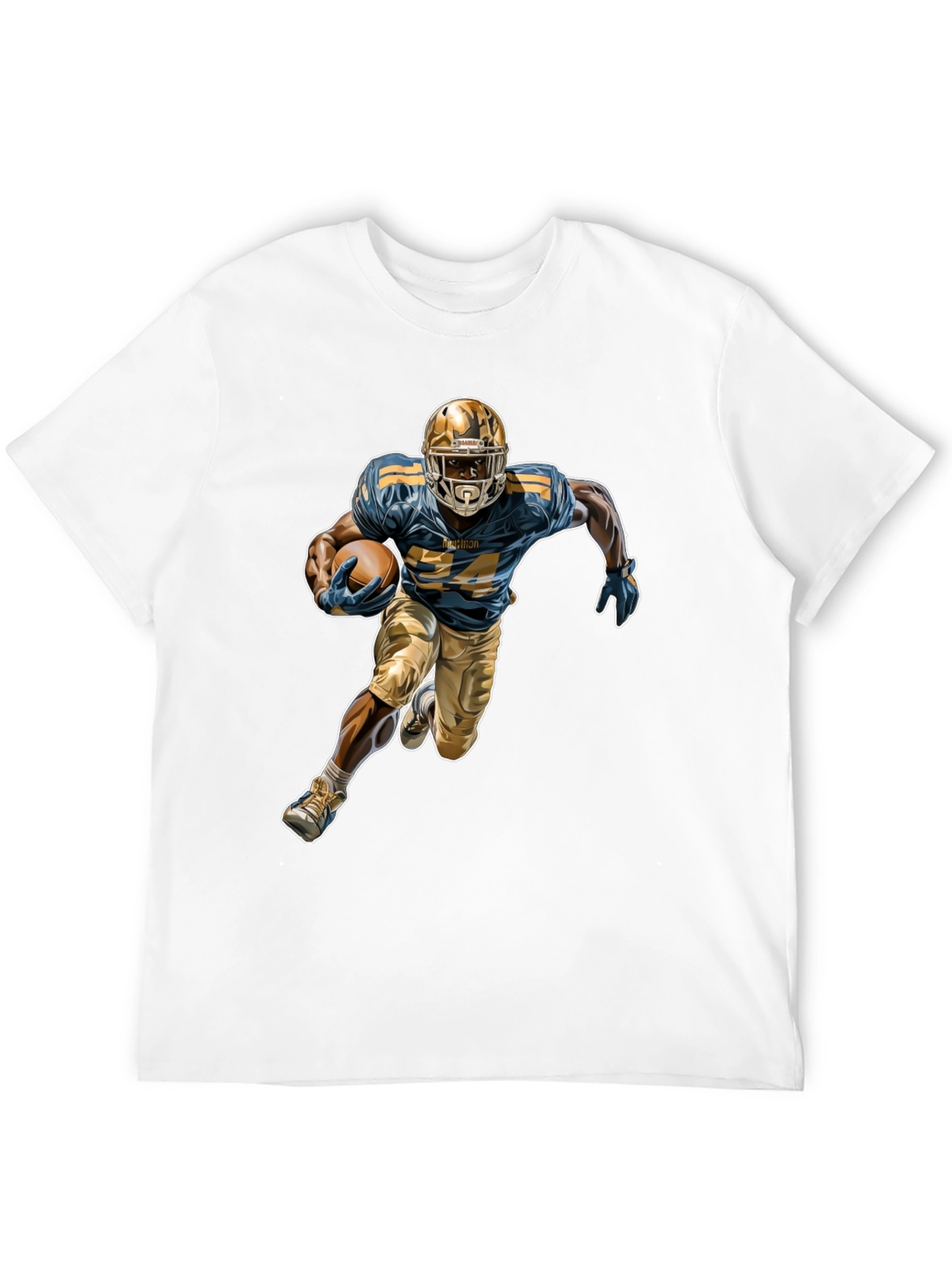 Football Player Graphic Tee - Stylish Sportswear