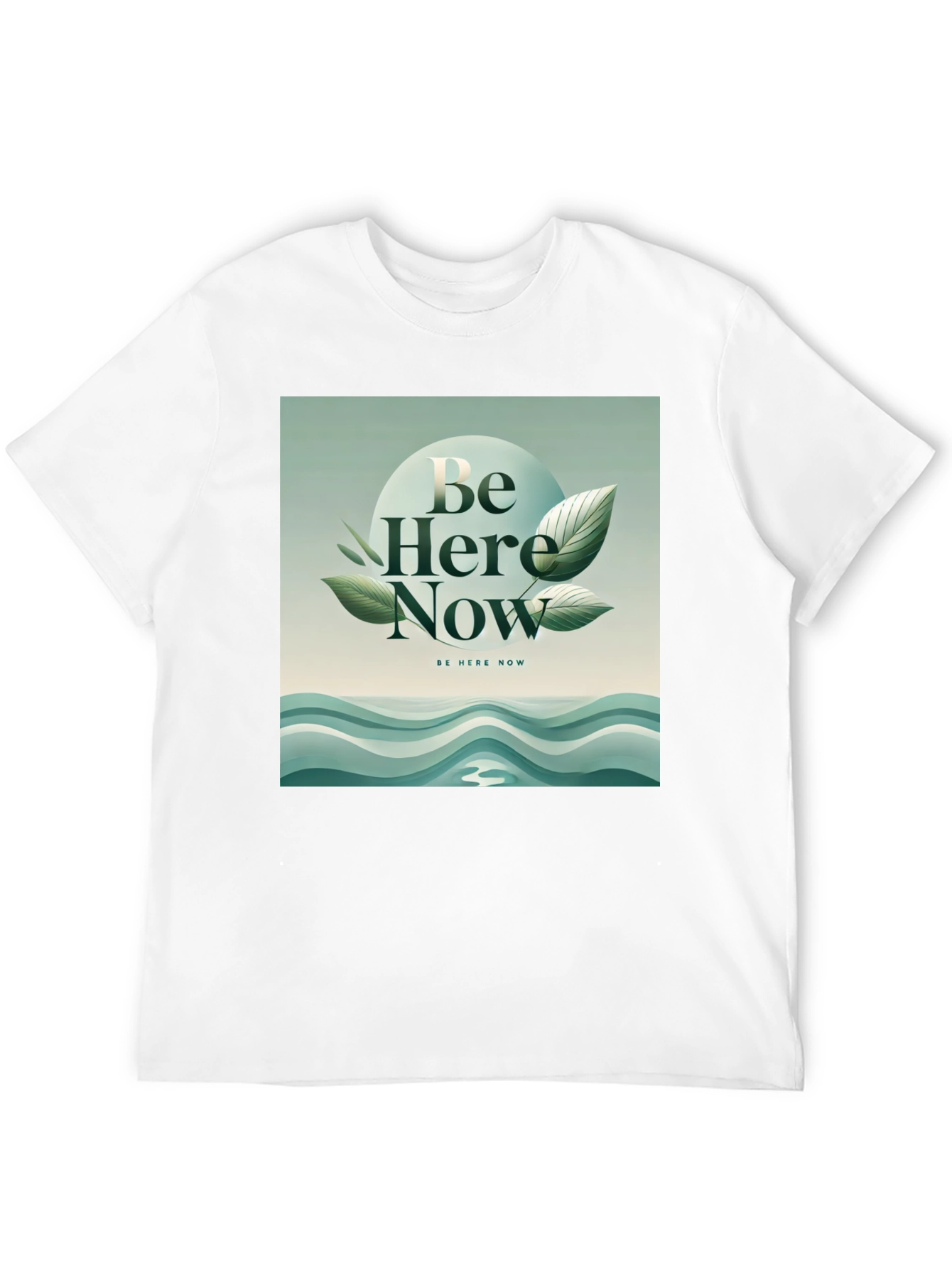Be Here Now Graphic Tee - Zen Inspired Design