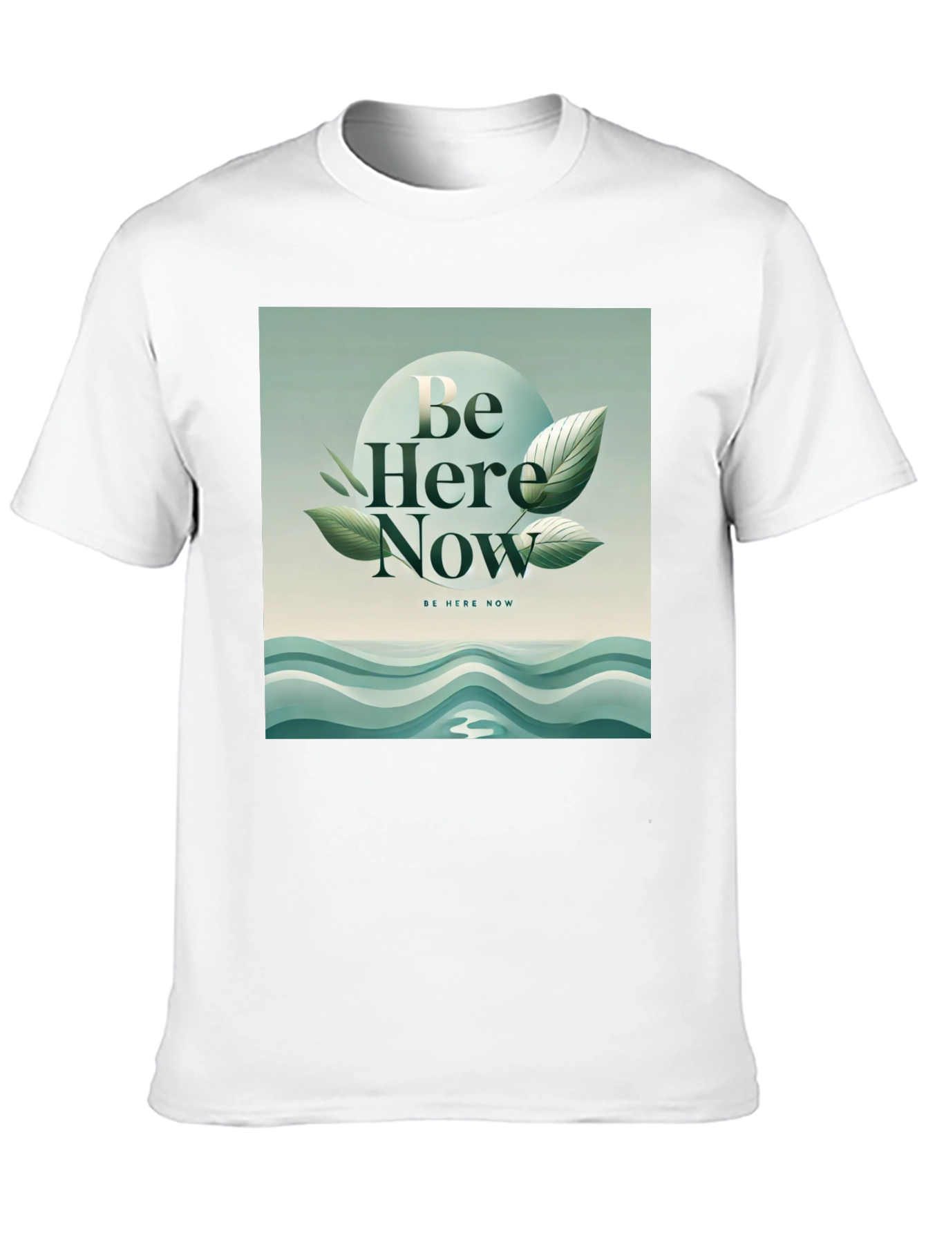 Be Here Now Graphic Tee - Zen Inspired Design