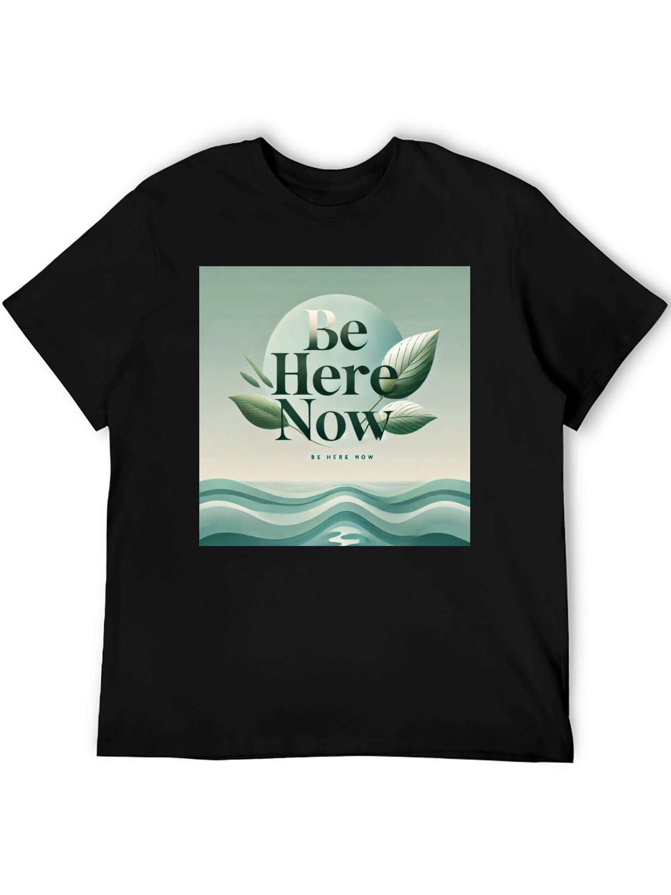 Be Here Now Graphic Tee - Zen Inspired Design