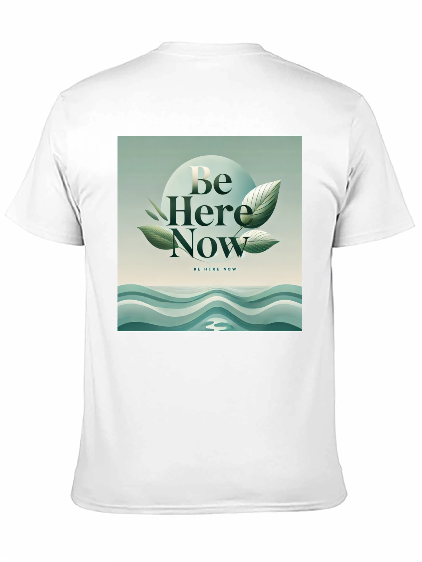 Be Here Now Graphic Tee - Zen Inspired Design