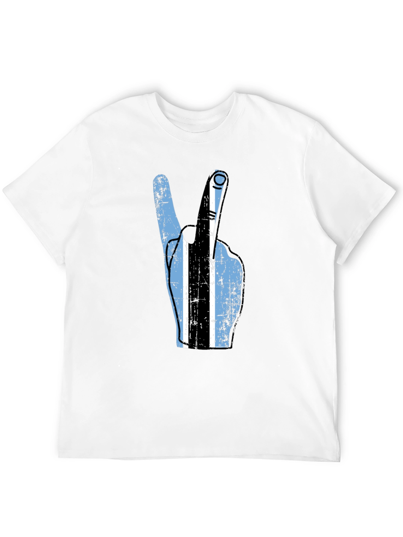 Botswana Flag Peace Sign T-Shirt