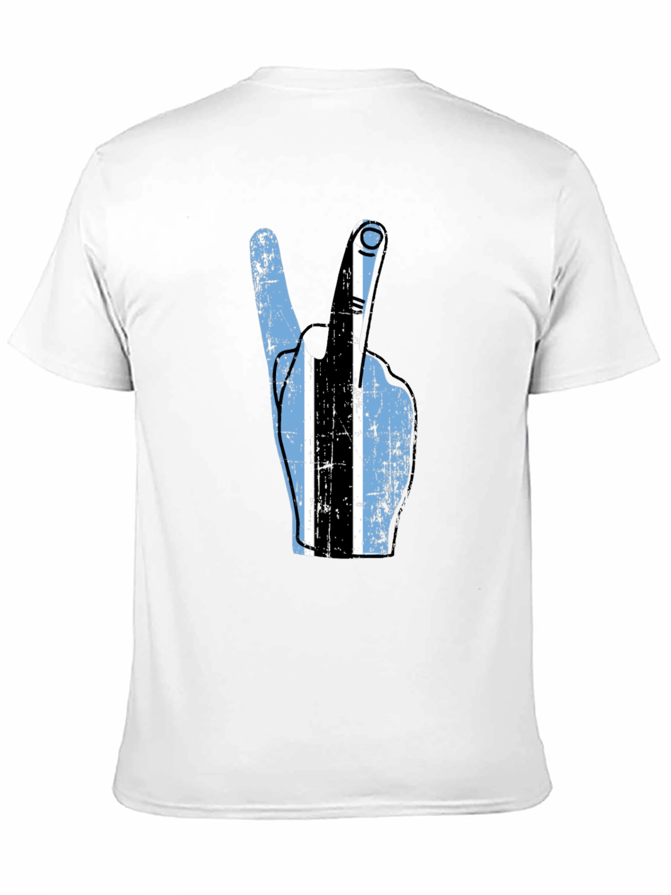 Botswana Flag Peace Sign T-Shirt