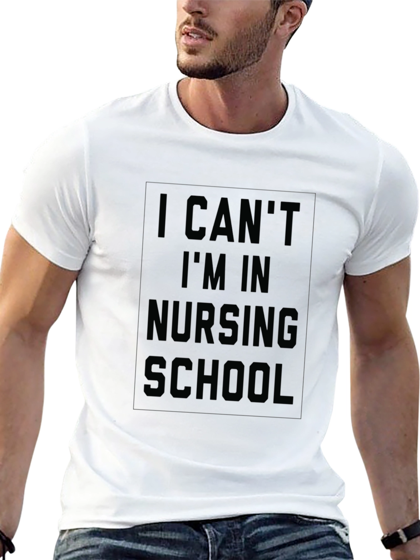 Nursing School T-Shirt - I Cant Im In