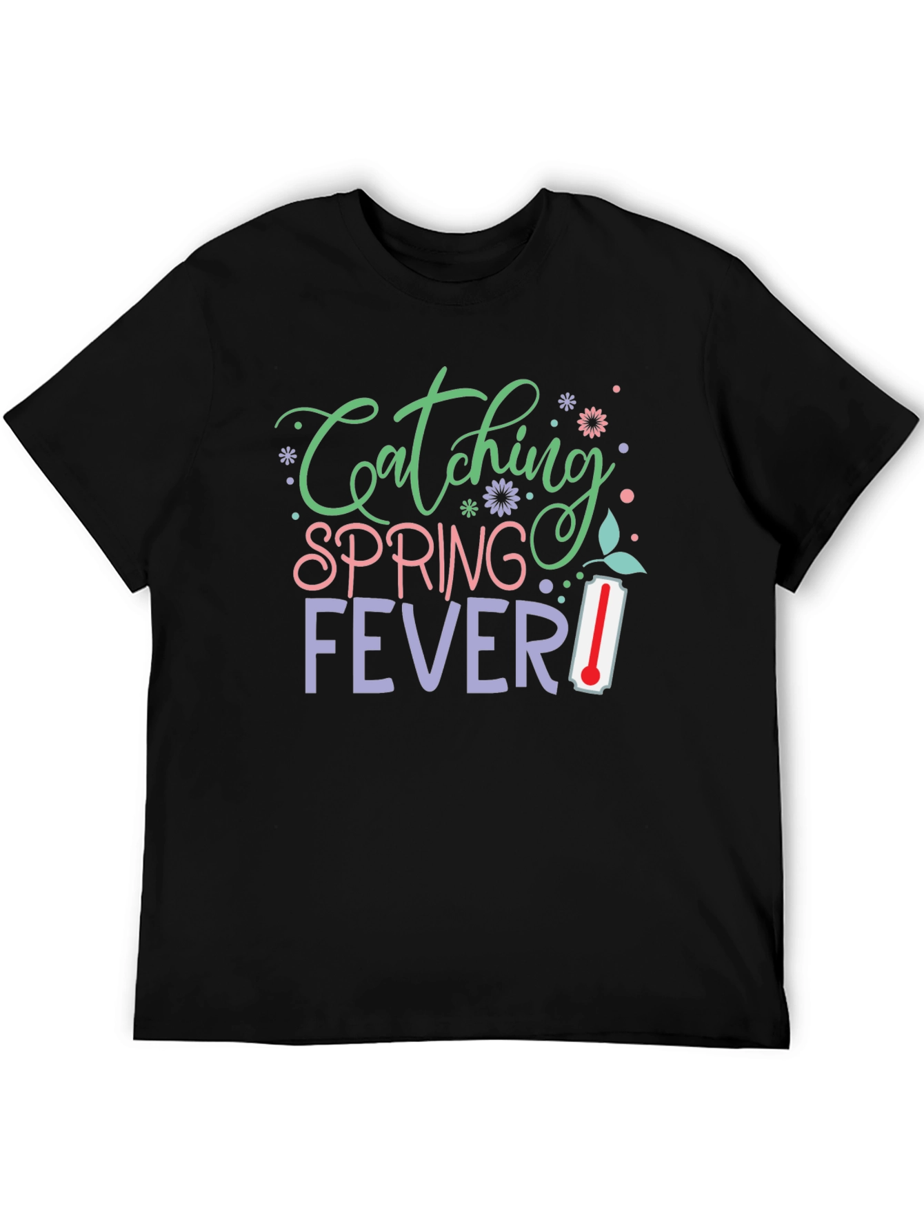 Catching Spring Fever Graphic Tee - Black