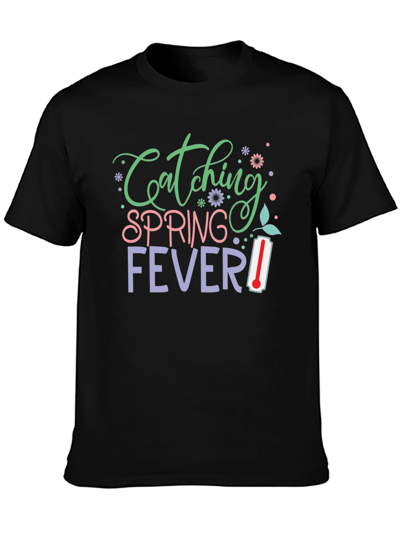 Catching Spring Fever Graphic Tee - Black