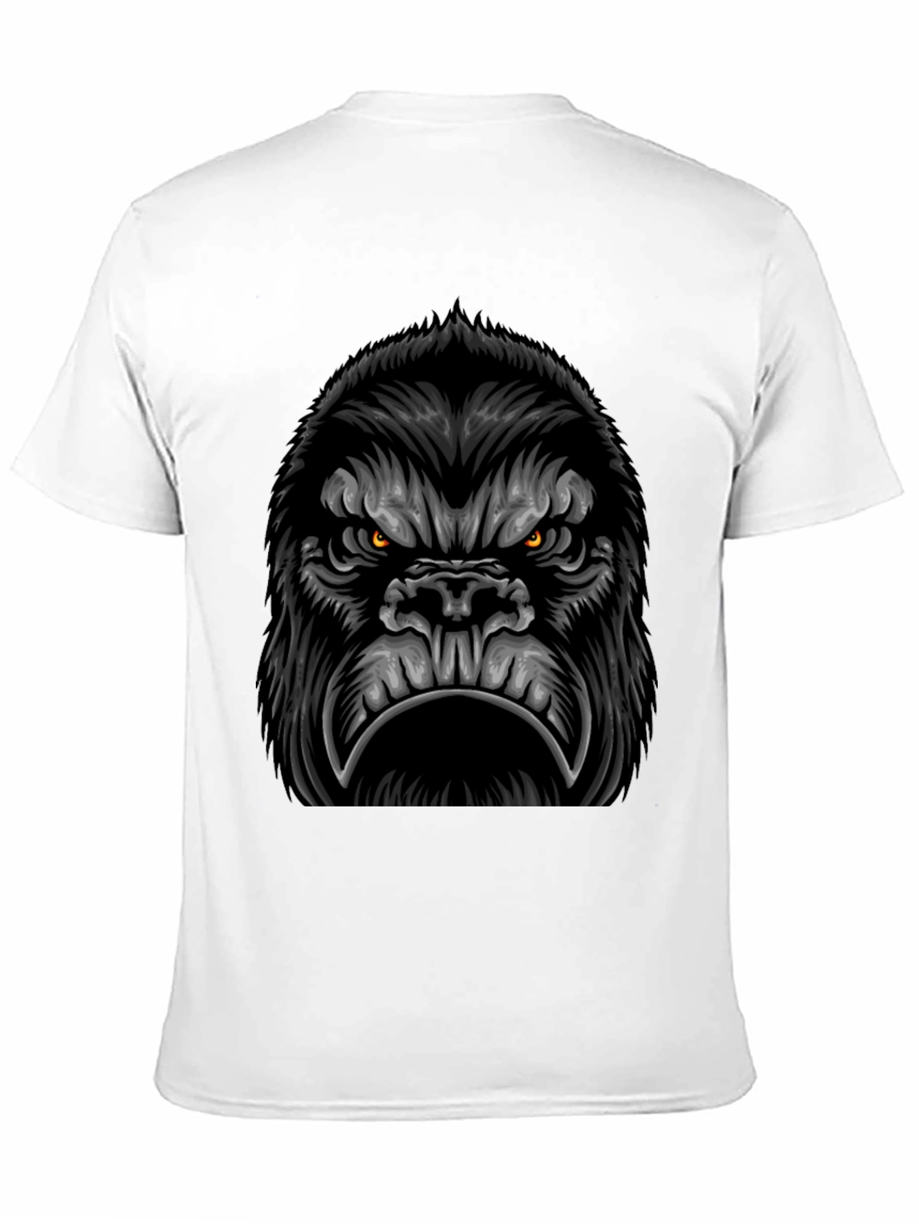 Mens Black Gorilla Graphic Tee