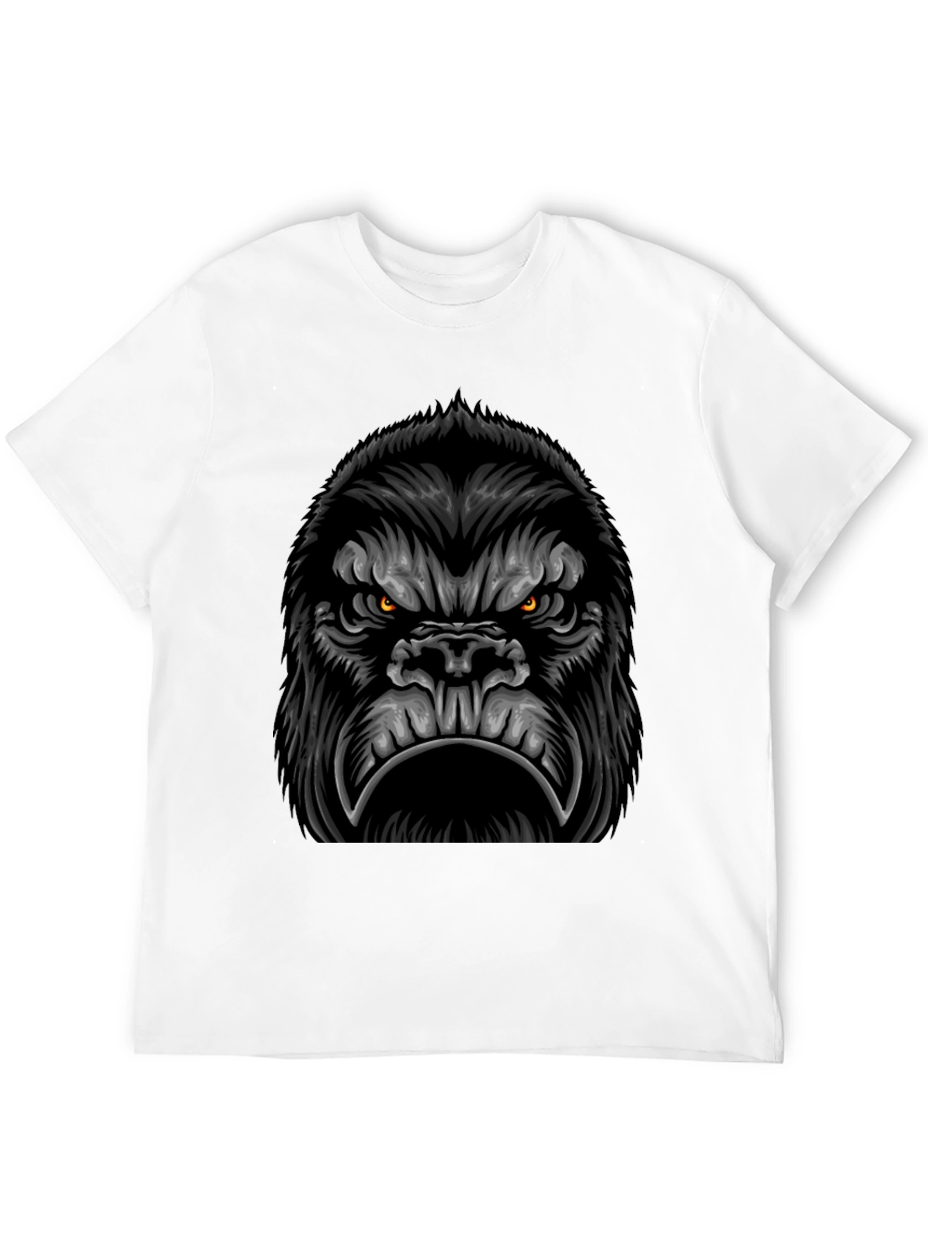 Mens Black Gorilla Graphic Tee