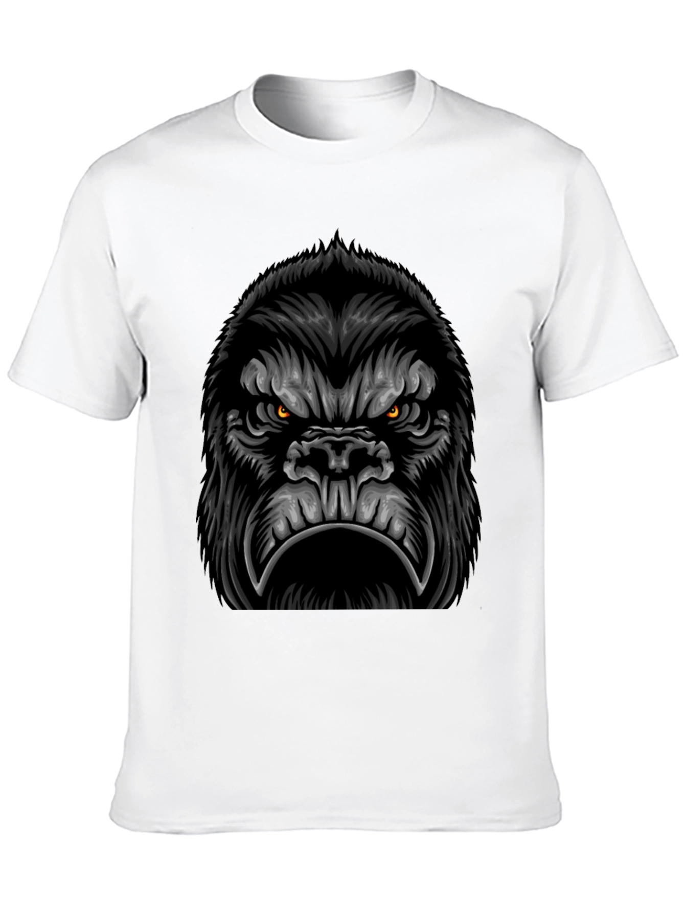 Mens Black Gorilla Graphic Tee