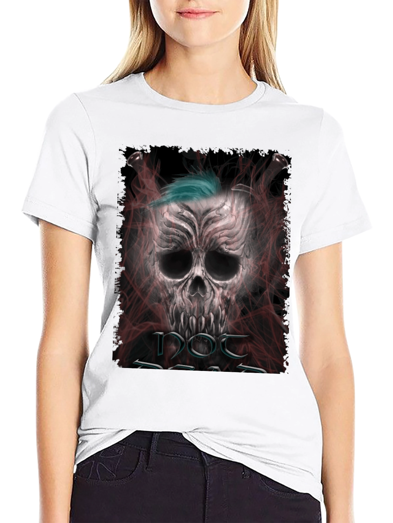 Edgy Skull Graphic Tee - Punk Rock Style