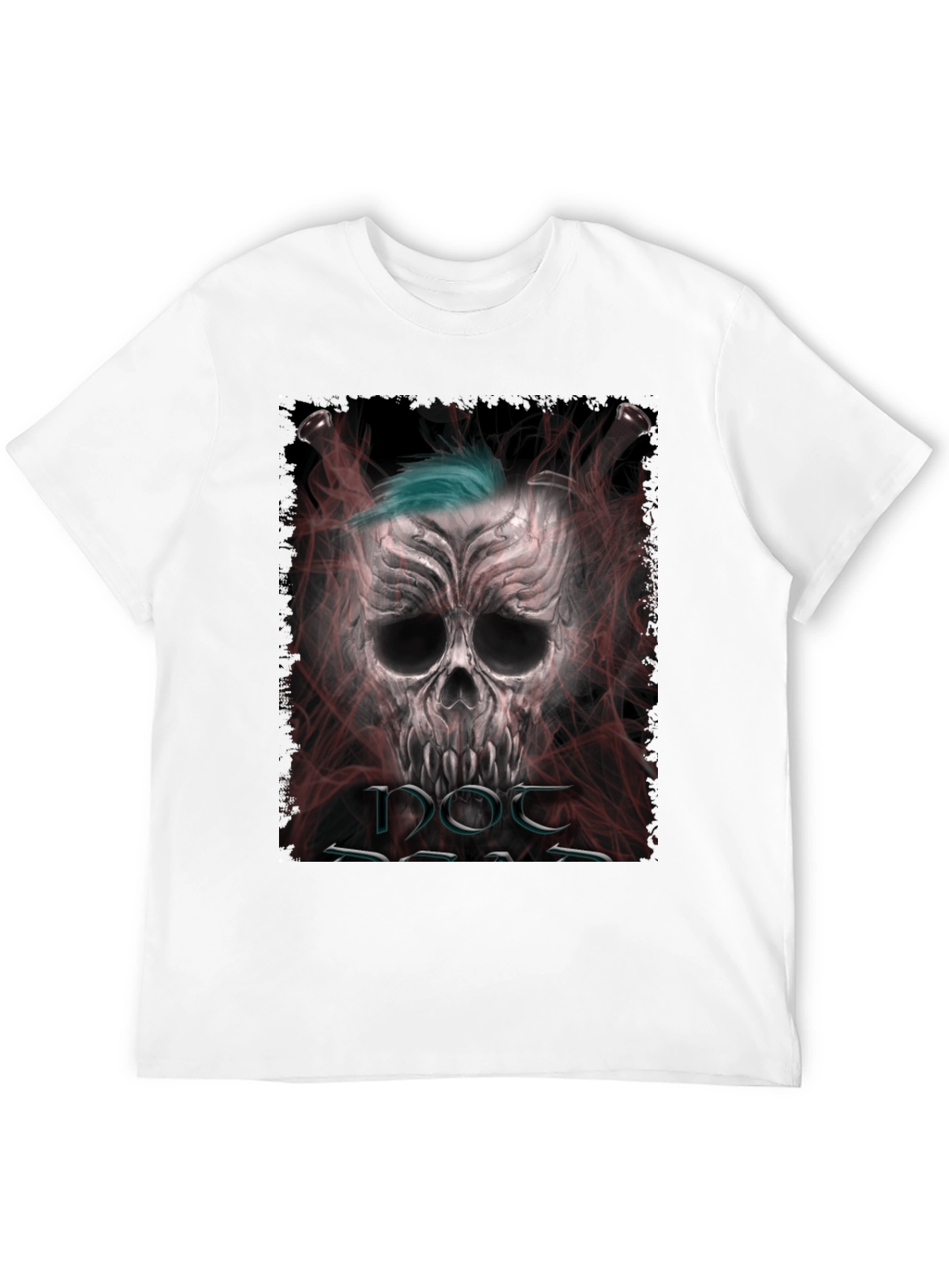 Edgy Skull Graphic Tee - Punk Rock Style