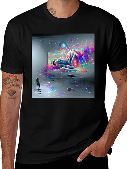 Abstract Art Black Tee