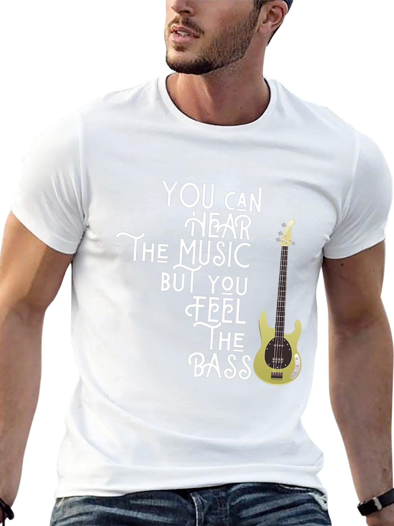 Feel The Bass - Music Graphic T-Shirt