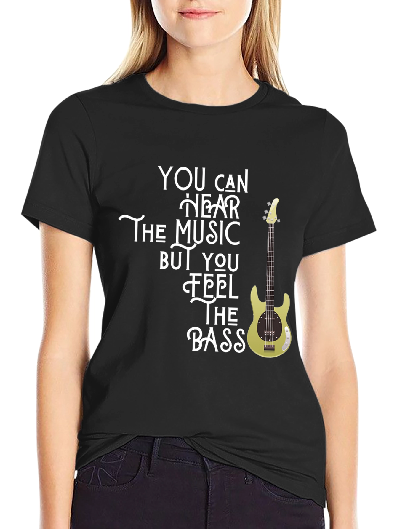Feel The Bass - Music Graphic T-Shirt
