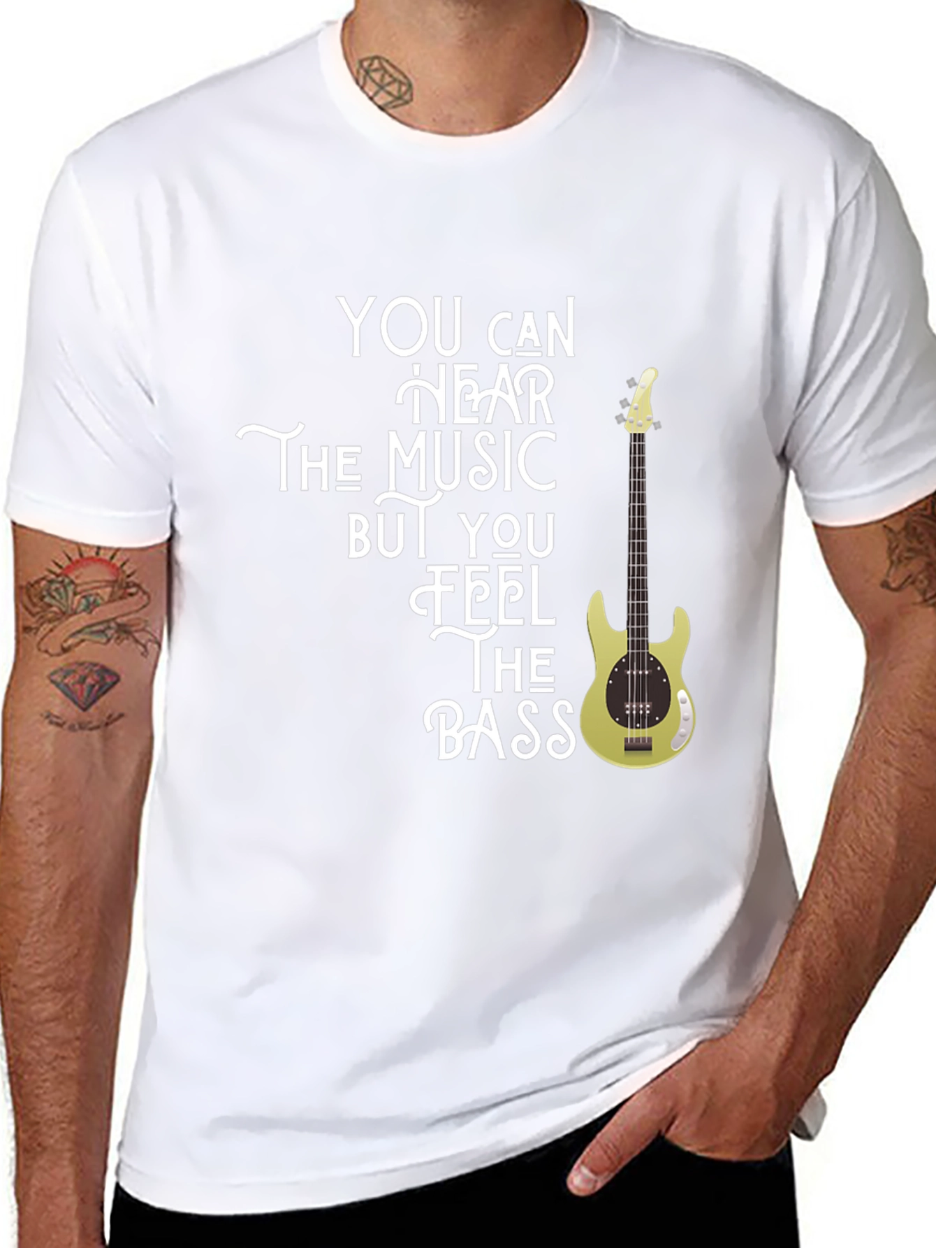 Feel The Bass - Music Graphic T-Shirt